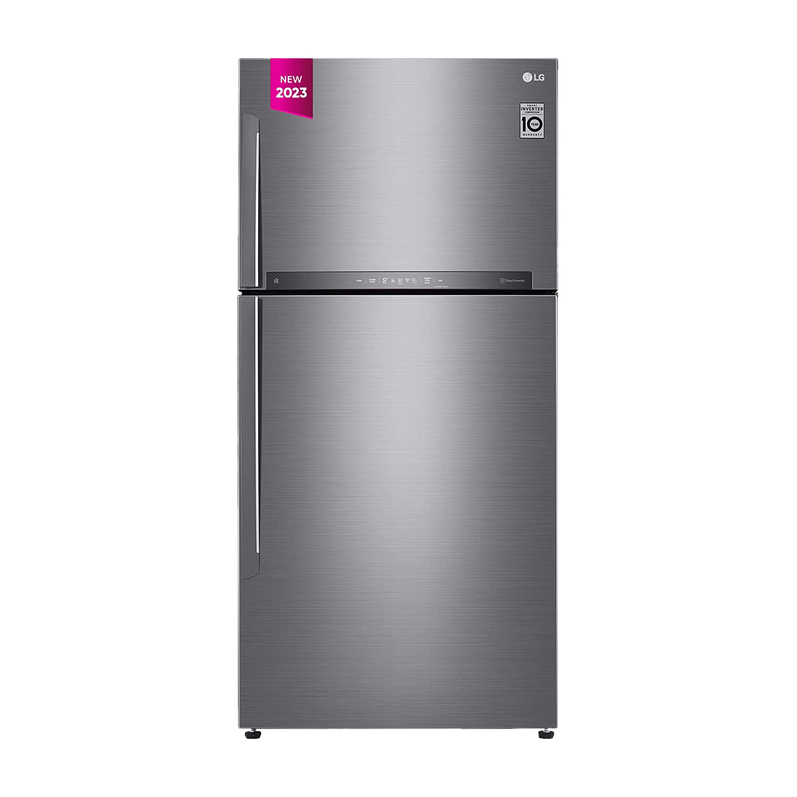 LG 475 Litres 1 Star Frost Free Double Door Refrigerator with Stabilizer Free Operation (GN-H602HLHM.APZQEBN, Platinum Silver)_1