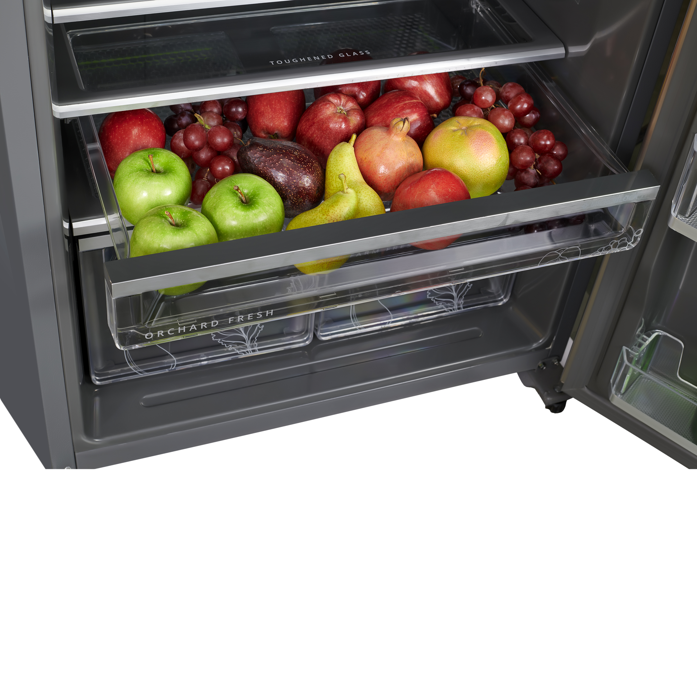 Whirlpool Intellifresh 411 Litres 2 Star Frost Free Double Door Convertible Refrigerator with Stabilizer Free Operation (IF INV CNV PLATINA, Grey)_5