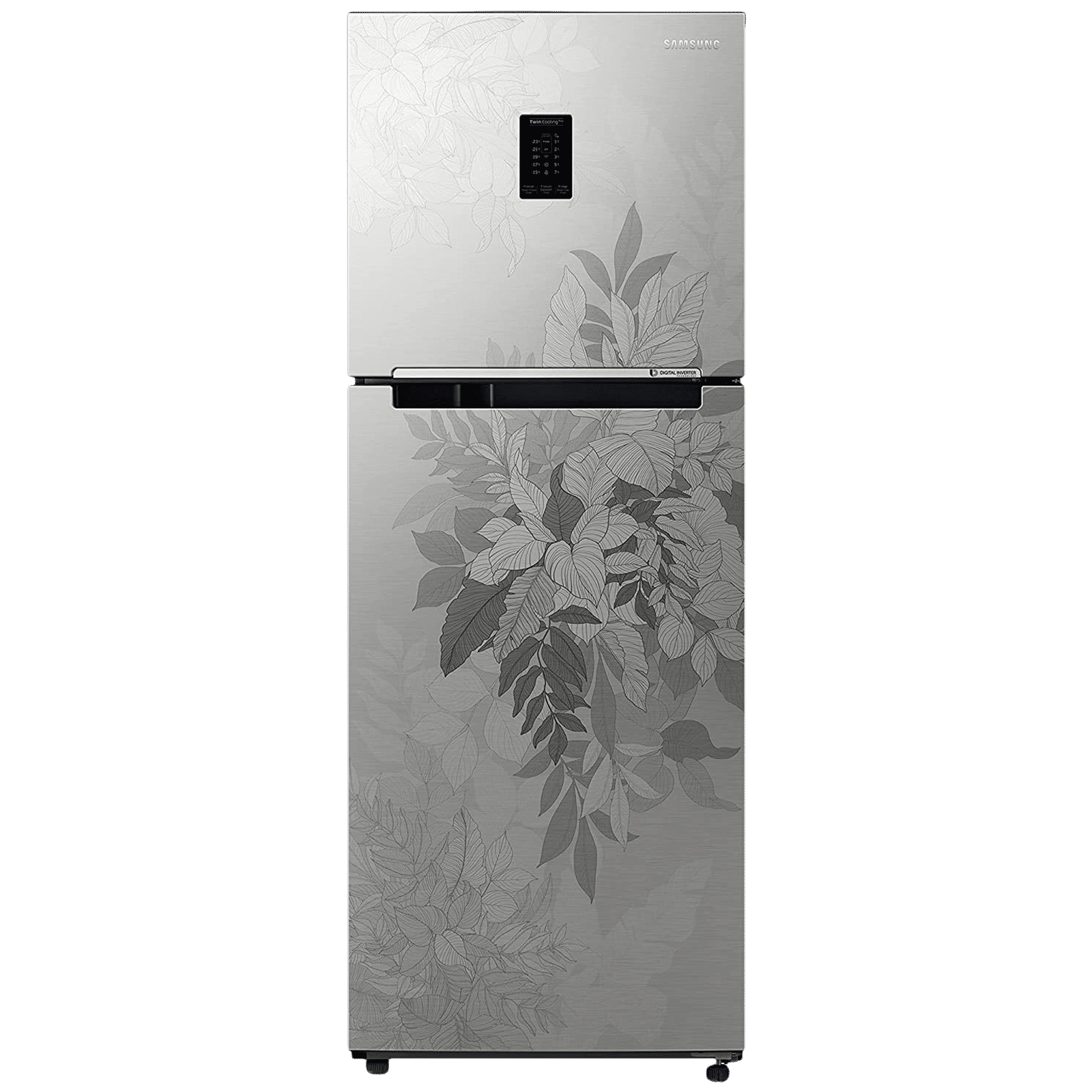 SAMSUNG 301 Litres 2 Star Frost Free Double Door Convertible Refrigerator with Deodorizing Filter (RT34C4522QB/HL, Bouquet Silver) SAMSUNG 301 Litres 2 Star Frost Free Double Door Convertible Refrigerator with Deodorizing Filter (RT34C4522QB/HL, Bouquet Silver)_1