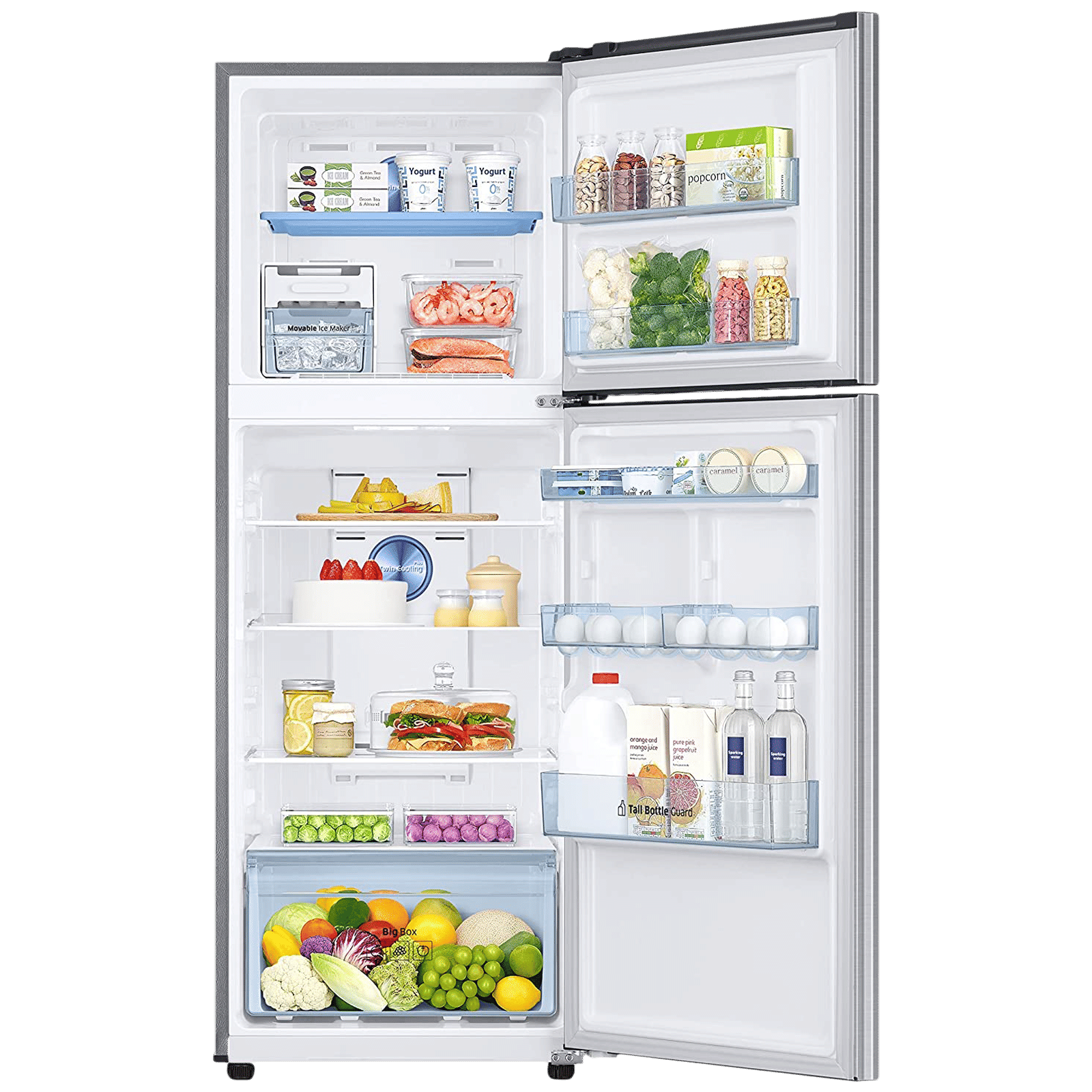 SAMSUNG 301 Litres 2 Star Frost Free Double Door Convertible Refrigerator with Deodorizing Filter (RT34C4522QB/HL, Bouquet Silver) SAMSUNG 301 Litres 2 Star Frost Free Double Door Convertible Refrigerator with Deodorizing Filter (RT34C4522QB/HL, Bouquet Silver)_4