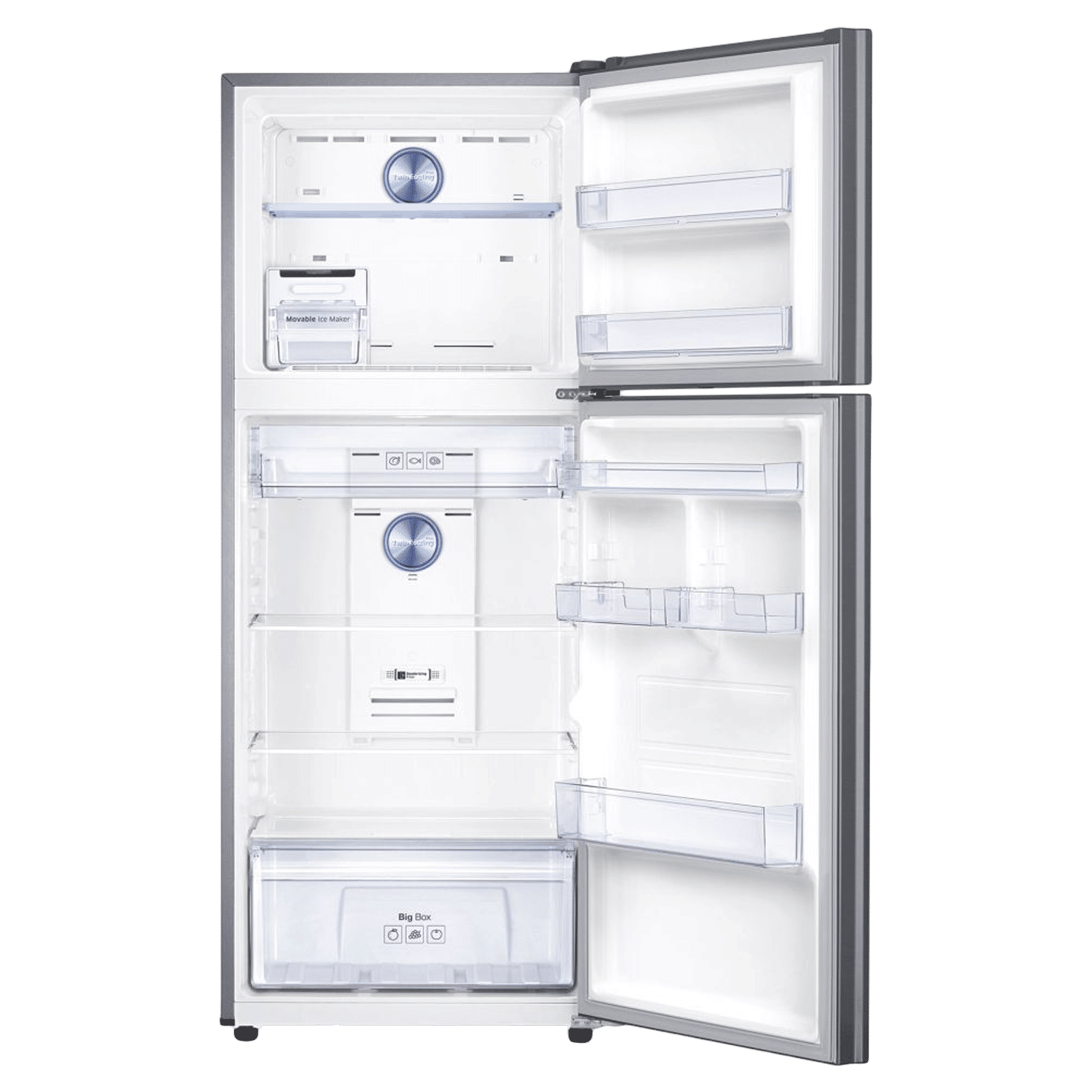 SAMSUNG 363 Litres 2 Star Frost Free Double Door Convertible Refrigerator with Digital Inverter Compressor (RT39C5532SL/HL, Real Stainless)_6