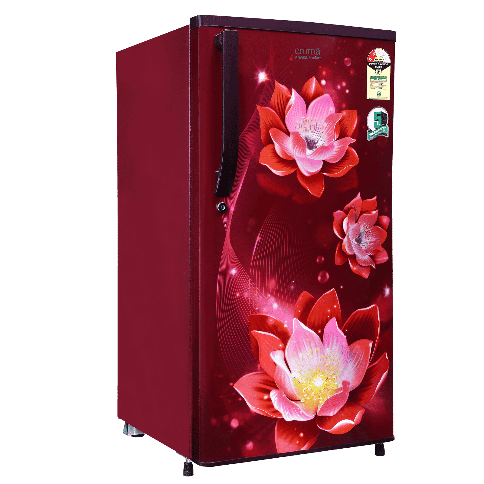 Croma 183 Litres 2 Star Direct Cool Single Door Refrigerator with Anti-Fungal Door Gasket ( Rosalind Wine)_9