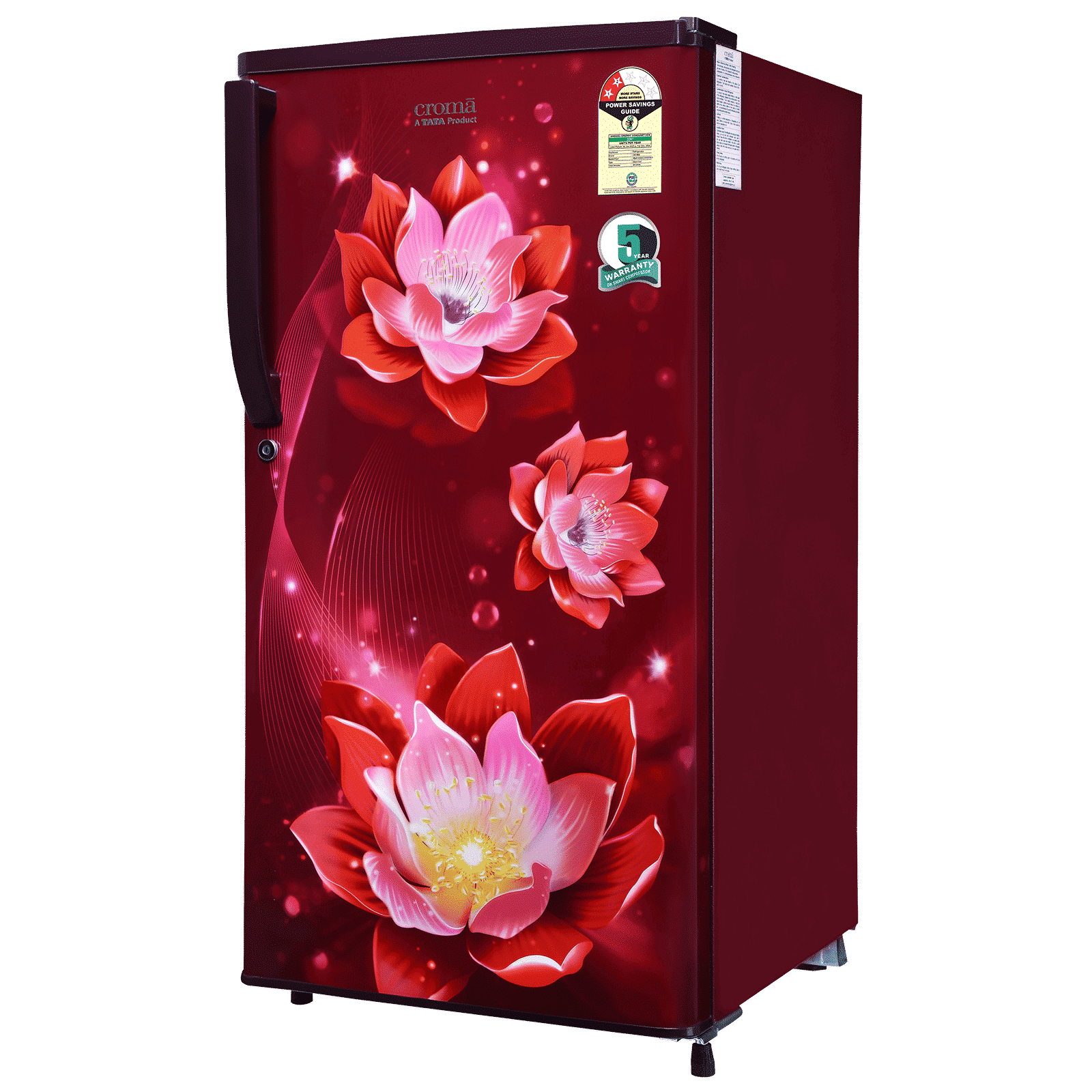 Croma 183 Litres 2 Star Direct Cool Single Door Refrigerator with Anti-Fungal Door Gasket ( Rosalind Wine)_15
