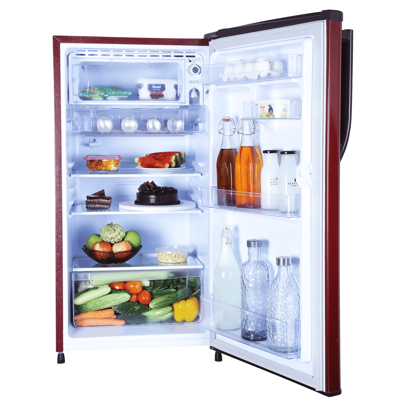 Croma 183 Litres 2 Star Direct Cool Single Door Refrigerator with Anti-Fungal Door Gasket ( Rosalind Wine)_16
