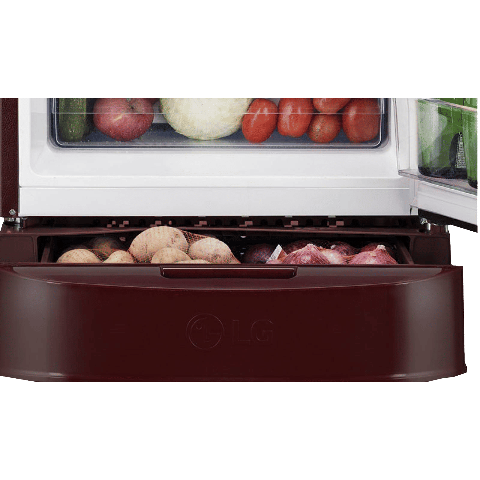 LG 201 Litres 5 Star Direct Cool Single Door Refrigerator with Antibacterial Gasket (GL-D211HSEZ, Scarlet Euphoria)_10