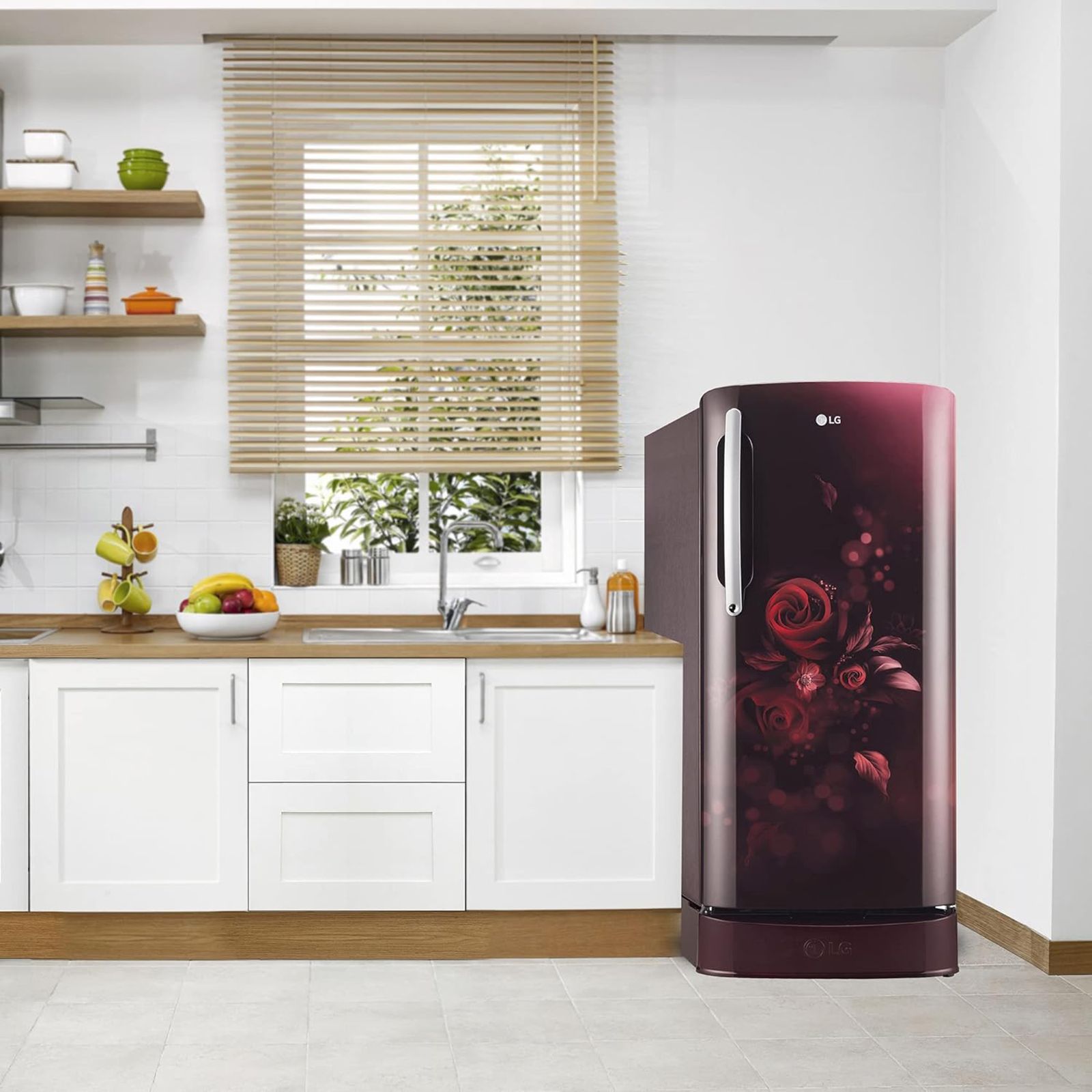 LG 201 Litres 5 Star Direct Cool Single Door Refrigerator with Antibacterial Gasket (GL-D211HSEZ, Scarlet Euphoria)_12