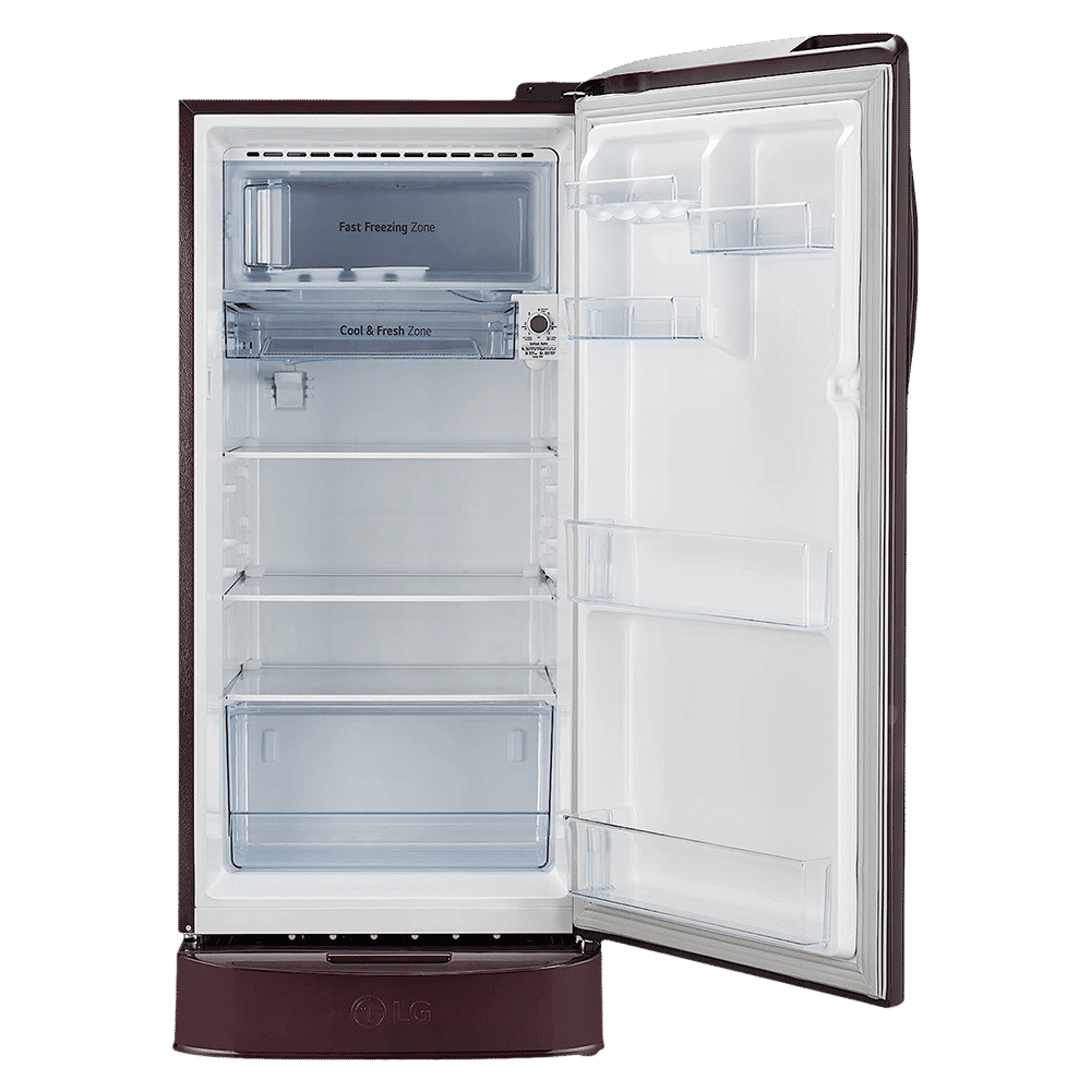 LG 201 Litres 5 Star Direct Cool Single Door Refrigerator with Antibacterial Gasket (GL-D211HSEZ, Scarlet Euphoria)_6