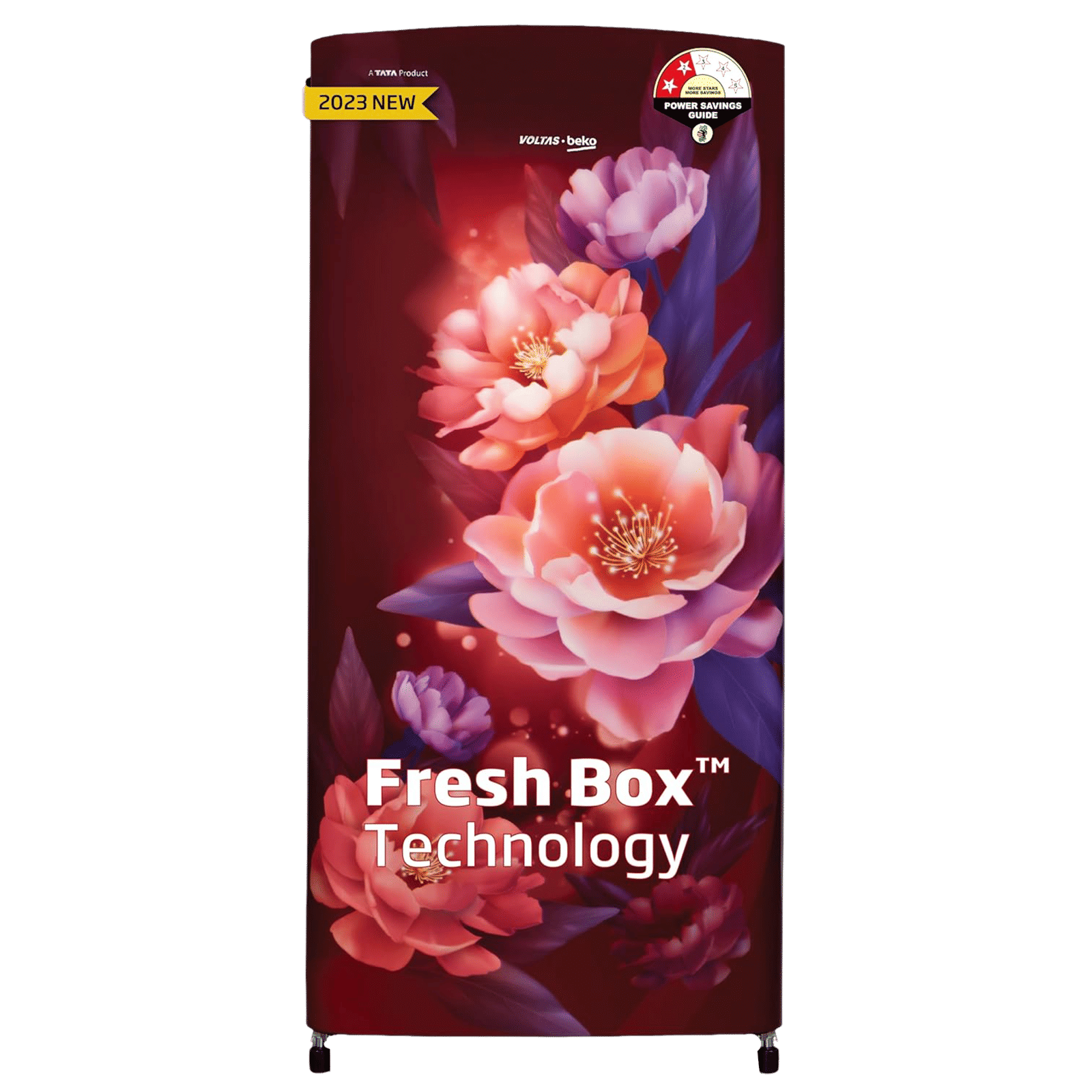VOLTAS beko 173 Litres 2 Star Direct Cool Single Door Refrigerator with Stabilizer Free Operation (RDC205D / S0PWR0M0, Peony Wine) VOLTAS beko 173 Litres 2 Star Direct Cool Single Door Refrigerator with Stabilizer Free Operation (RDC205D / S0PWR0M0, Peony Wine)_1