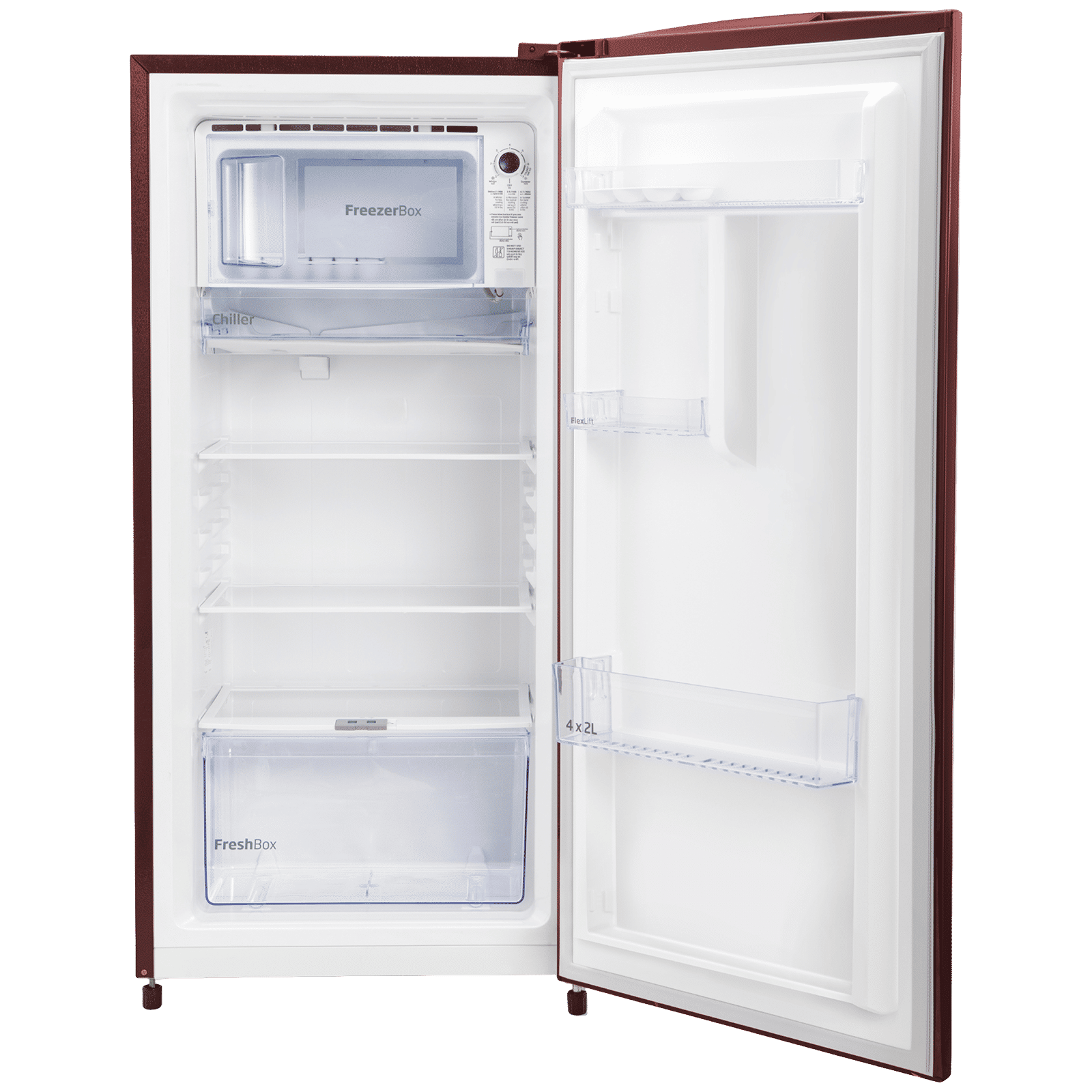 VOLTAS beko 183 Litres 2 Star Direct Cool Single Door Refrigerator with Reciprocating Compressor (RDC215D / S0RFR0M0, Fressia Ruby) VOLTAS beko 183 Litres 2 Star Direct Cool Single Door Refrigerator with Reciprocating Compressor (RDC215D / S0RFR0M0, Fressia Ruby)_6