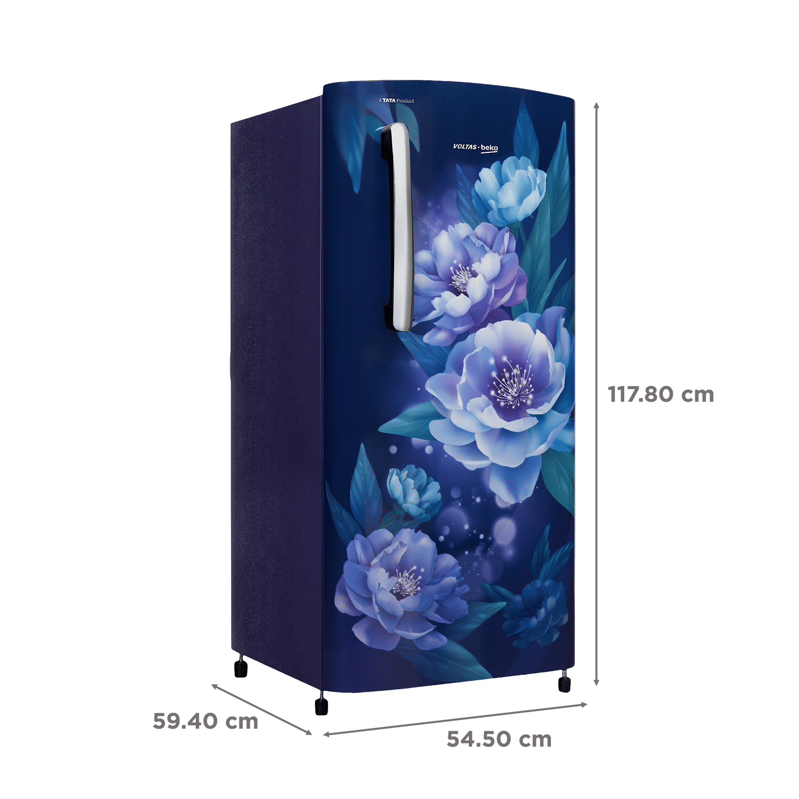 VOLTAS beko 173 Litres 3 Star Direct Cool Single Door Refrigerator with Reciprocating Compressor (RDC205C / S0PBE0M0, Peony Blue)_3