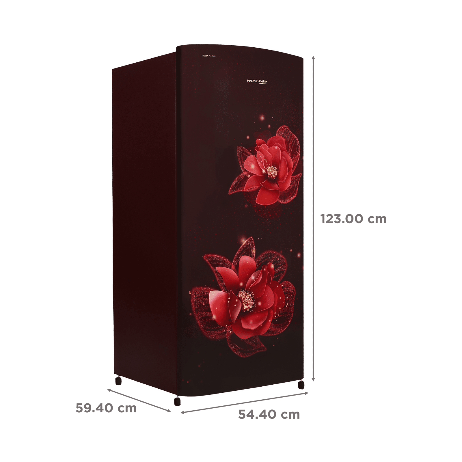 VOLTAS beko 183 Litres 3 Star Direct Cool Single Door Refrigerator with Reciprocating Compressor (RDC215C / S0WFR0M0, Fressia Wine) VOLTAS beko 183 Litres 3 Star Direct Cool Single Door Refrigerator with Reciprocating Compressor (RDC215C / S0WFR0M0, Fressia Wine)_3