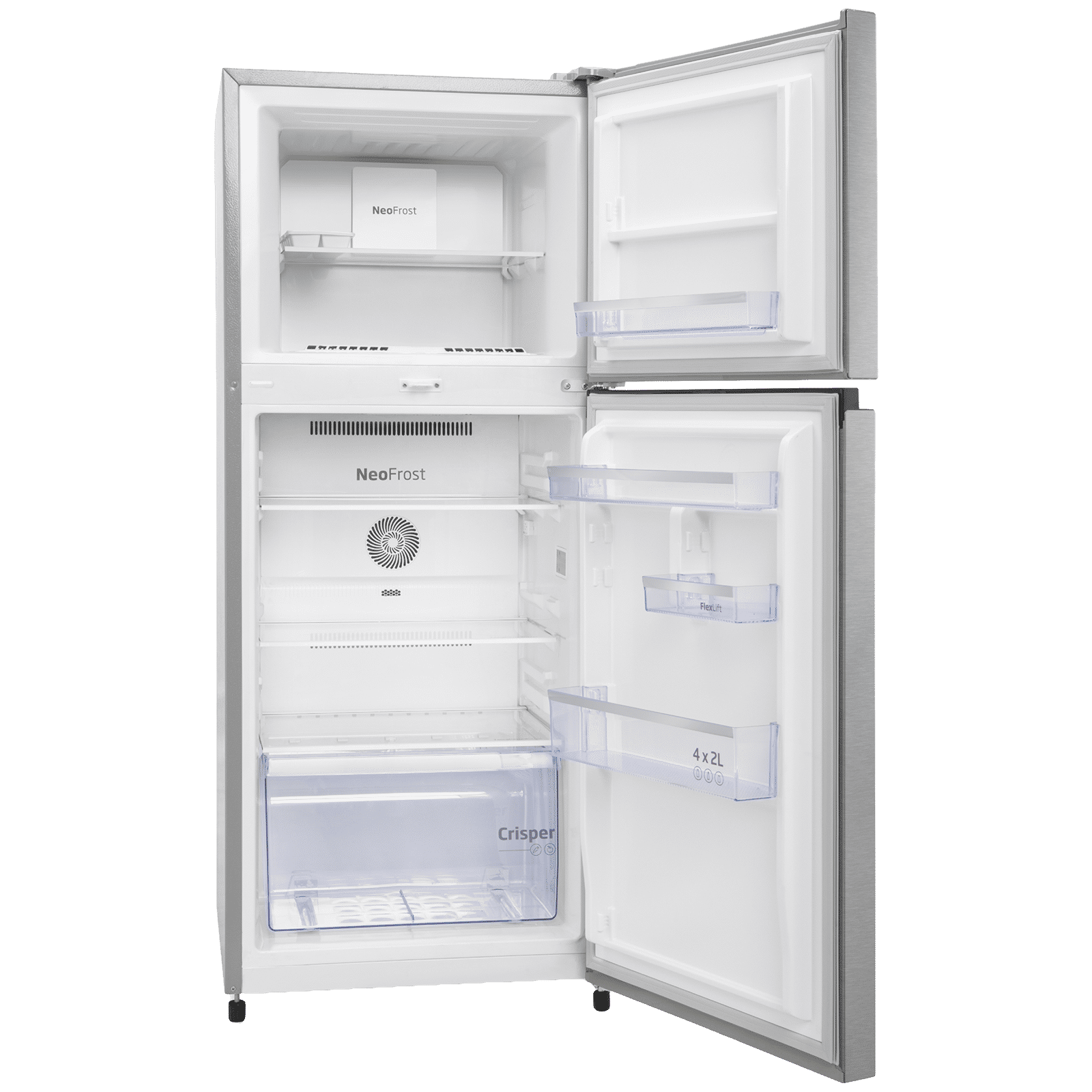 VOLTAS beko 228 Litres 2 Star Frost Free Double Door Refrigerator with Reciprocating Compressor (RFF265D/W0XIR0I000, Brushed Silver) VOLTAS beko 228 Litres 2 Star Frost Free Double Door Refrigerator with Reciprocating Compressor (RFF265D/W0XIR0I000, Brushed Silver)_6