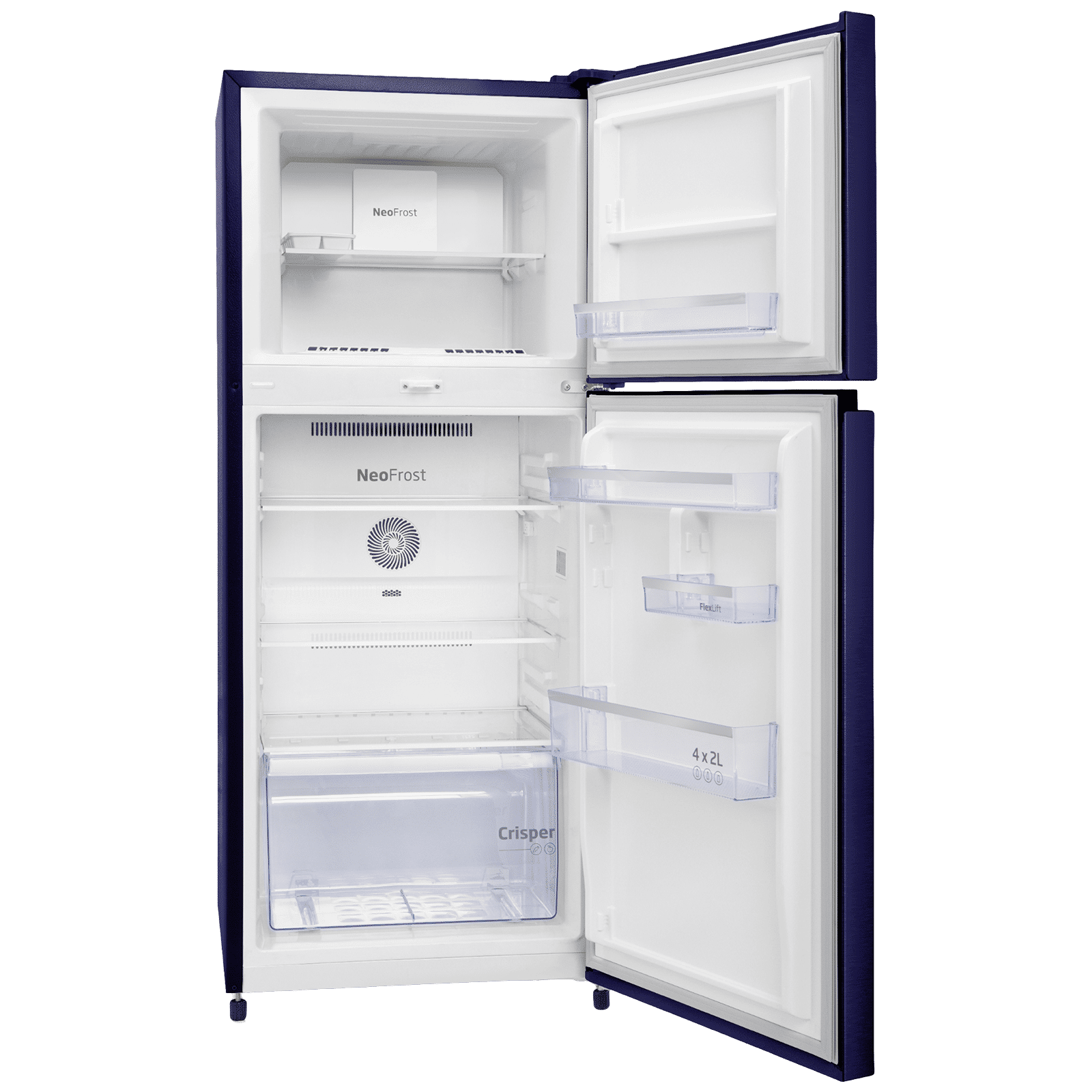 VOLTAS beko 228 Litres 2 Star Frost Free Double Door Refrigerator with Reciprocating Compressor (RFF265D / W0NBR0I0, Nightangle Blue) VOLTAS beko 228 Litres 2 Star Frost Free Double Door Refrigerator with Reciprocating Compressor (RFF265D / W0NBR0I0, Nightangle Blue)_6