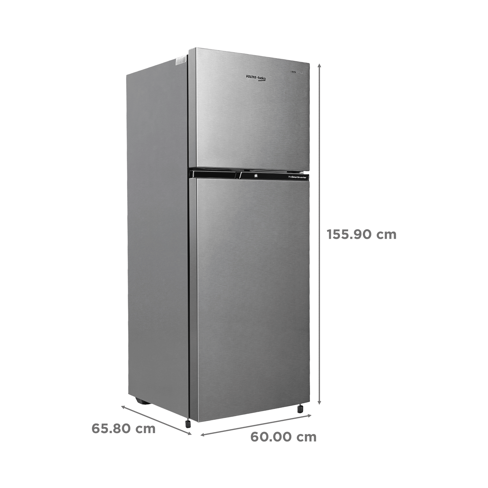 VOLTAS beko 248 Litres 3 Star Frost Free Double Door Refrigerator with Neo Frost Dual Cooling (RFF285C / WPXIR0I0, Brushed Silver)_3