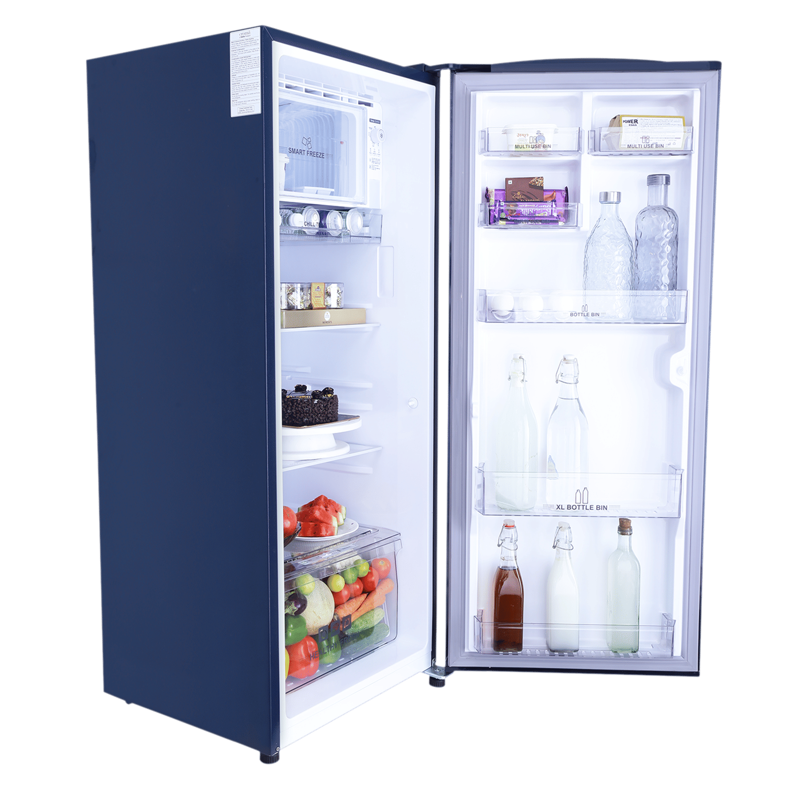 Croma 206 Litres 4 Star Direct Cool Single Door Refrigerator with Inverter Compressor ( Blue)_19