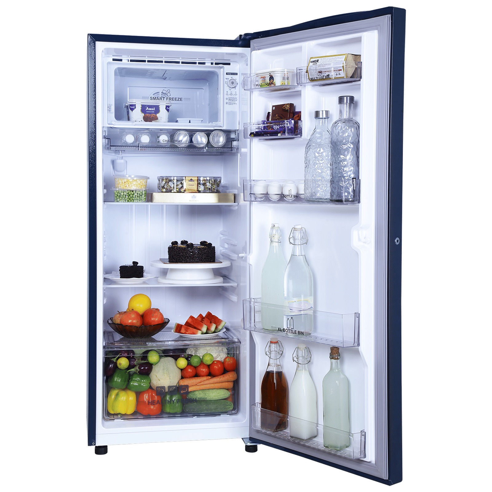 Croma 206 Litres 4 Star Direct Cool Single Door Refrigerator with Inverter Compressor ( Blue)_20