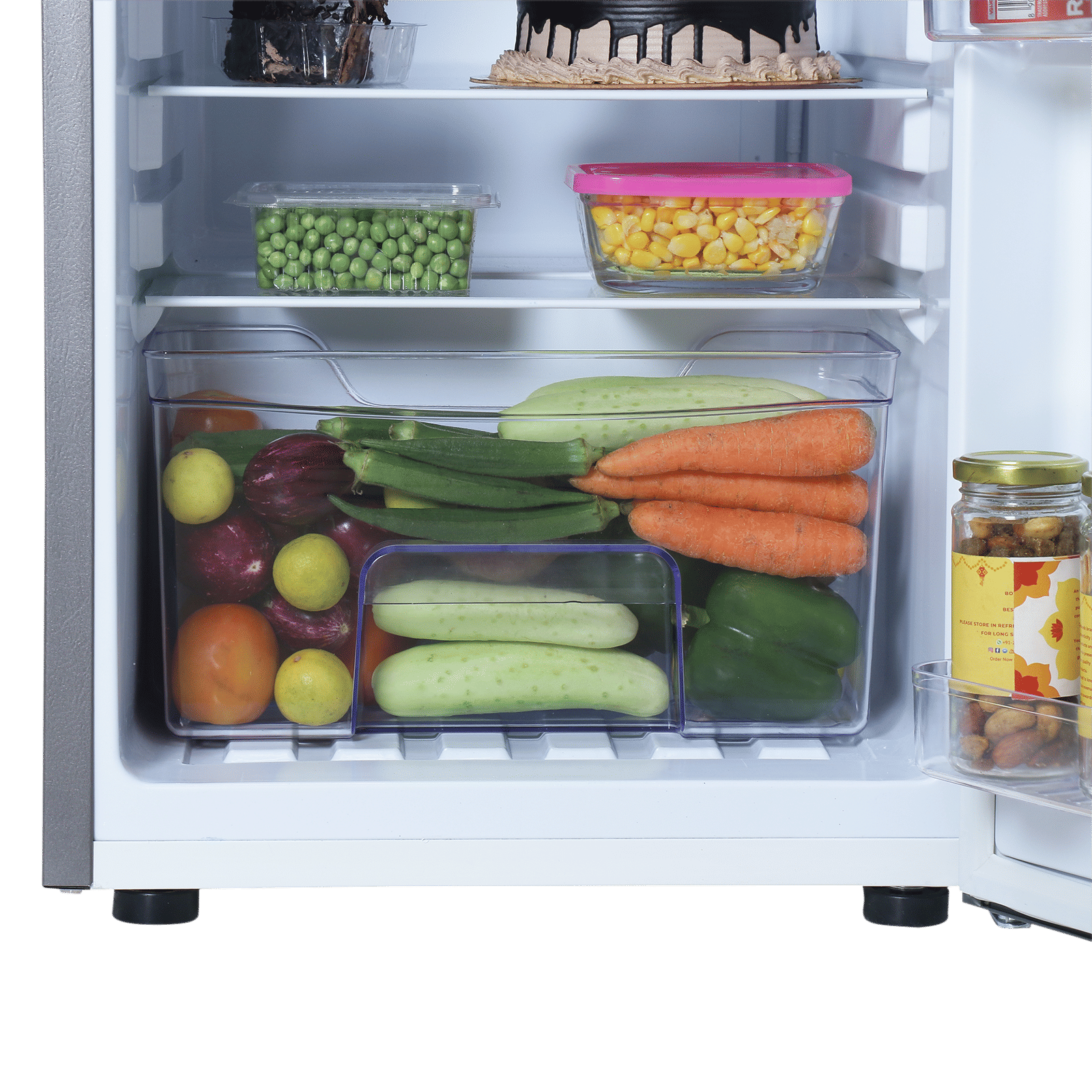 Croma 84 Litres 2 Star Direct Cool Single Door Refrigerator with Reversible Door ( Grey)_15