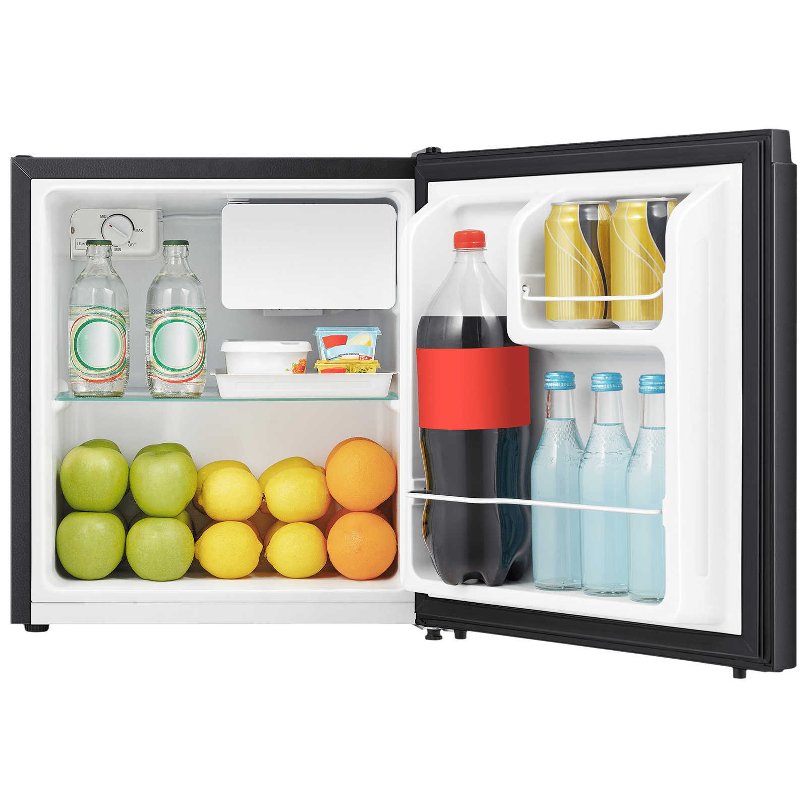 Hisense 45 Litres 4 Star Direct Cool Single Door Refrigerator with Separate Chiller Zone (RR46D4SBN, Black) Hisense 45 Litres 4 Star Direct Cool Single Door Refrigerator with Separate Chiller Zone (RR46D4SBN, Black)_5