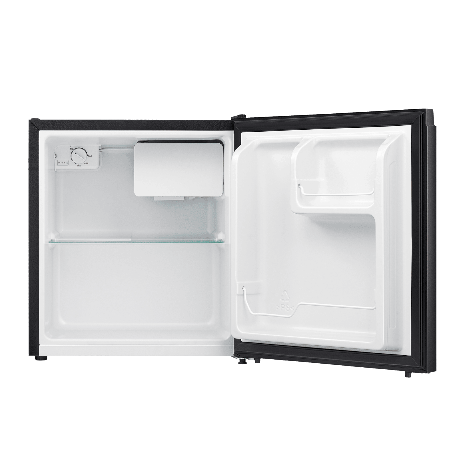 Hisense 45 Litres 4 Star Direct Cool Single Door Refrigerator with Separate Chiller Zone (RR46D4SBN, Black) Hisense 45 Litres 4 Star Direct Cool Single Door Refrigerator with Separate Chiller Zone (RR46D4SBN, Black)_6