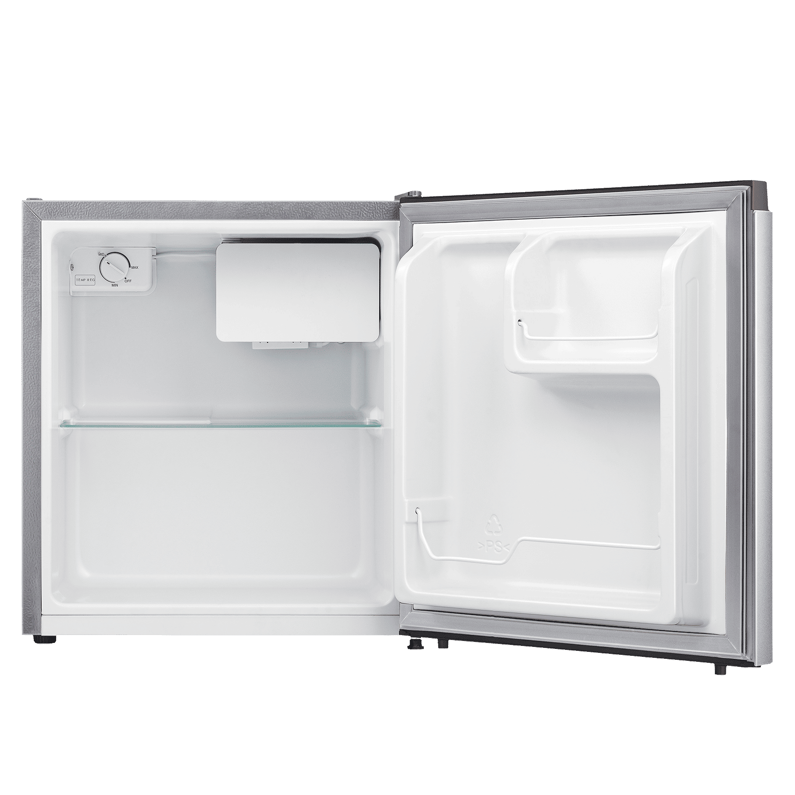Hisense 46 Liters 4 Star Direct Cool Single Door Refrigerator with Reversible Door (RR46D4SSN, Silver) Hisense 46 Liters 4 Star Direct Cool Single Door Refrigerator with Reversible Door (RR46D4SSN, Silver)_6