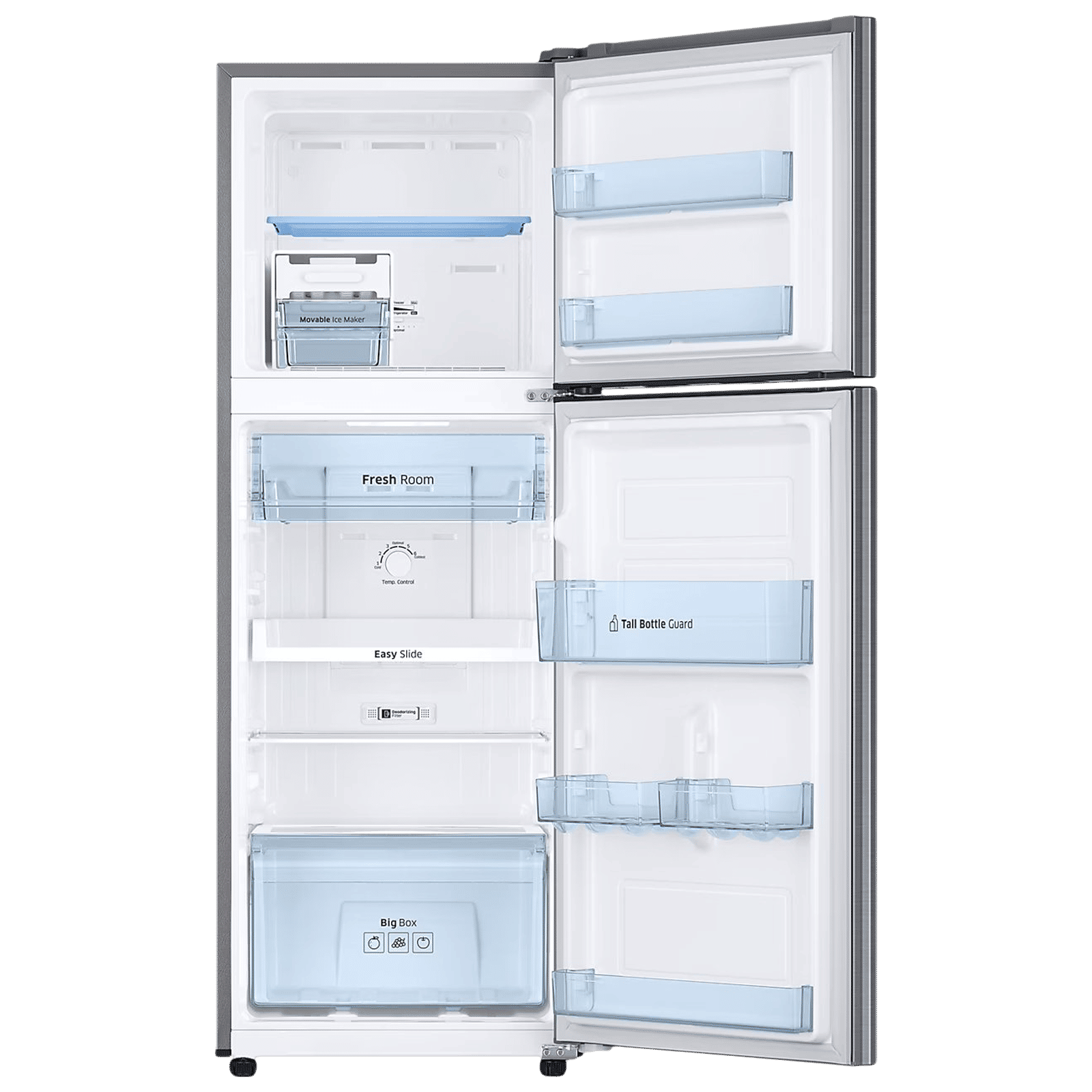 SAMSUNG 236 Litres 3 Star Frost Free Double Door Refrigerator with Stabilizer Free Operation (RT28C3053S8/HL, Elegant Inox) SAMSUNG 236 Litres 3 Star Frost Free Double Door Refrigerator with Stabilizer Free Operation (RT28C3053S8/HL, Elegant Inox)_5