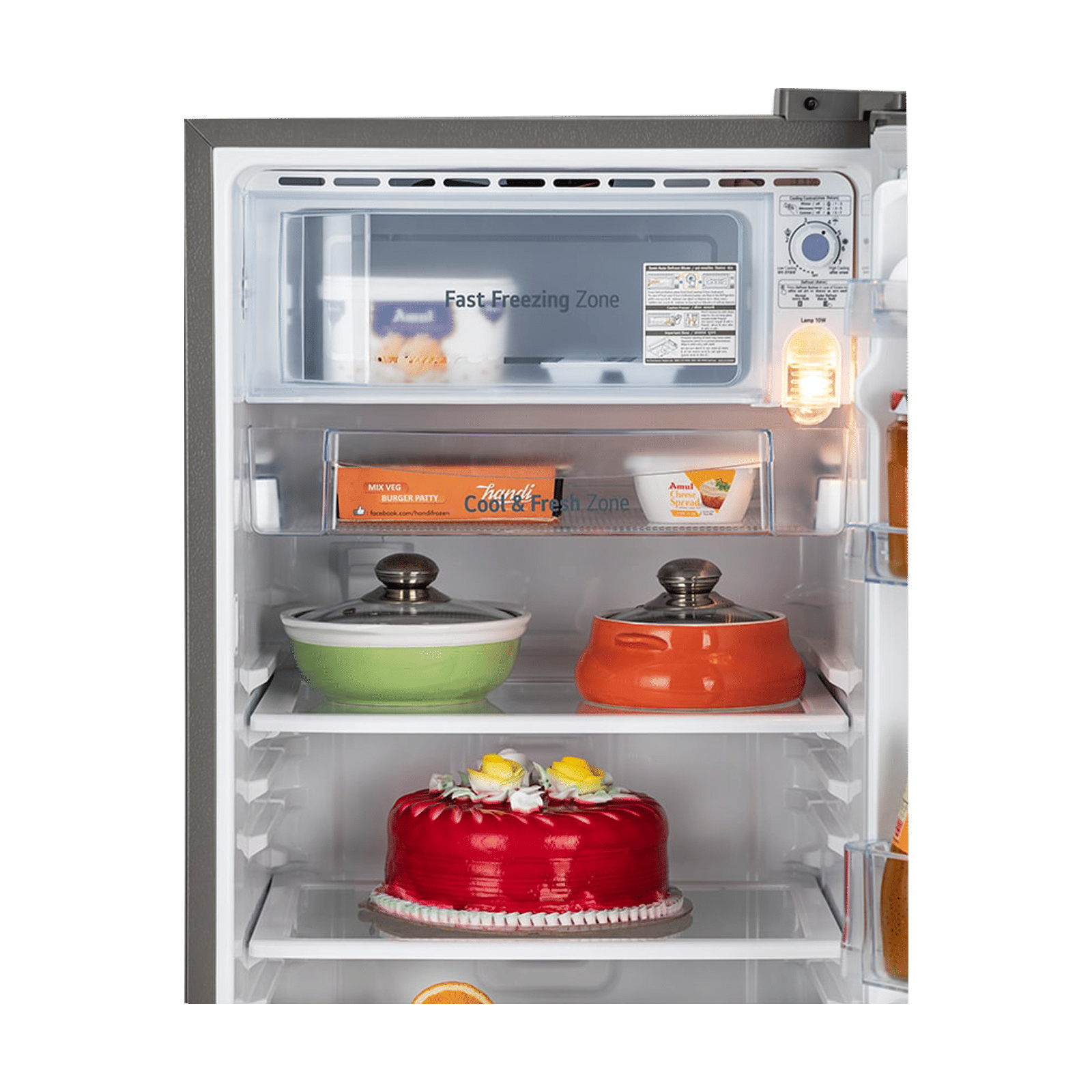 LG 185 Litres 4 Star Direct Cool Single Door Refrigerator with Antibacterial Gasket (GL-D199OPZY.DPZZPS, Shiny Steel) LG 185 Litres 4 Star Direct Cool Single Door Refrigerator with Antibacterial Gasket (GL-D199OPZY.DPZZPS, Shiny Steel)_8