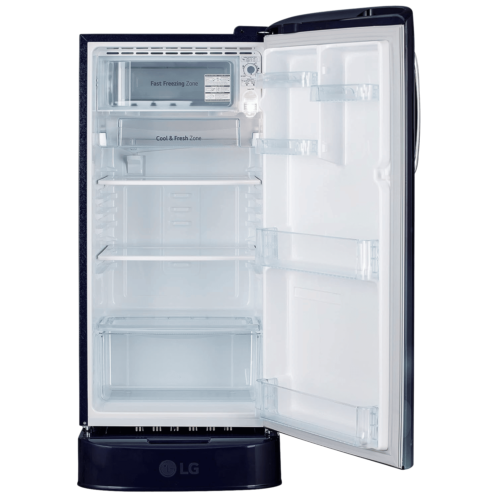 LG 185 Litres 3 Star Direct Cool Single Door Refrigerator with Antibacterial Gasket (GL-D201ABCD.BBCZEB, Blue Charm) LG 185 Litres 3 Star Direct Cool Single Door Refrigerator with Antibacterial Gasket (GL-D201ABCD.BBCZEB, Blue Charm)_6