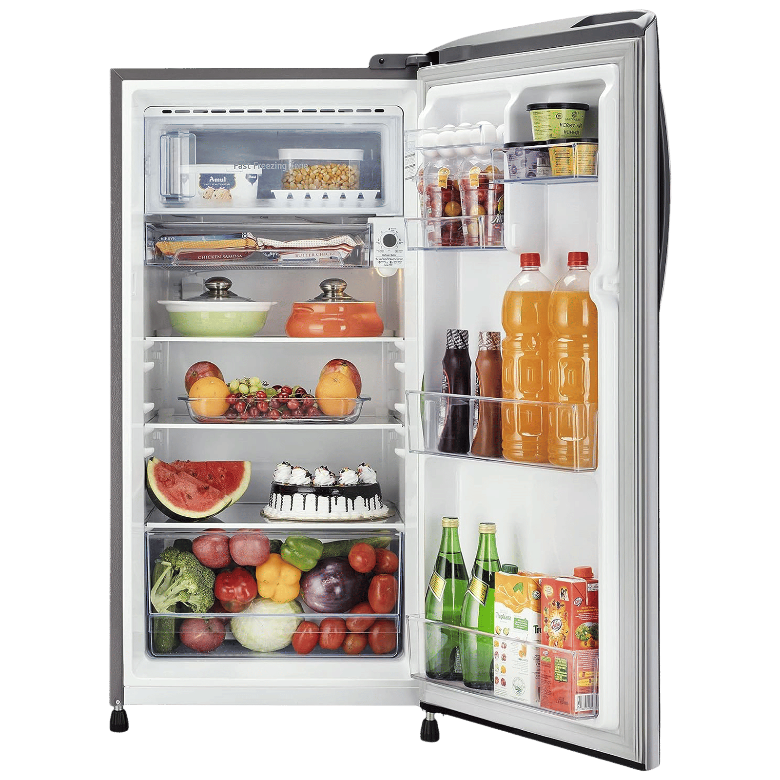 LG 201 Litres 3 Star Direct Cool Single Door Refrigerator with Antibacterial Gasket (GL-B211HPZD.APZZEB, Shiny Steel) LG 201 Litres 3 Star Direct Cool Single Door Refrigerator with Antibacterial Gasket (GL-B211HPZD.APZZEB, Shiny Steel)_5