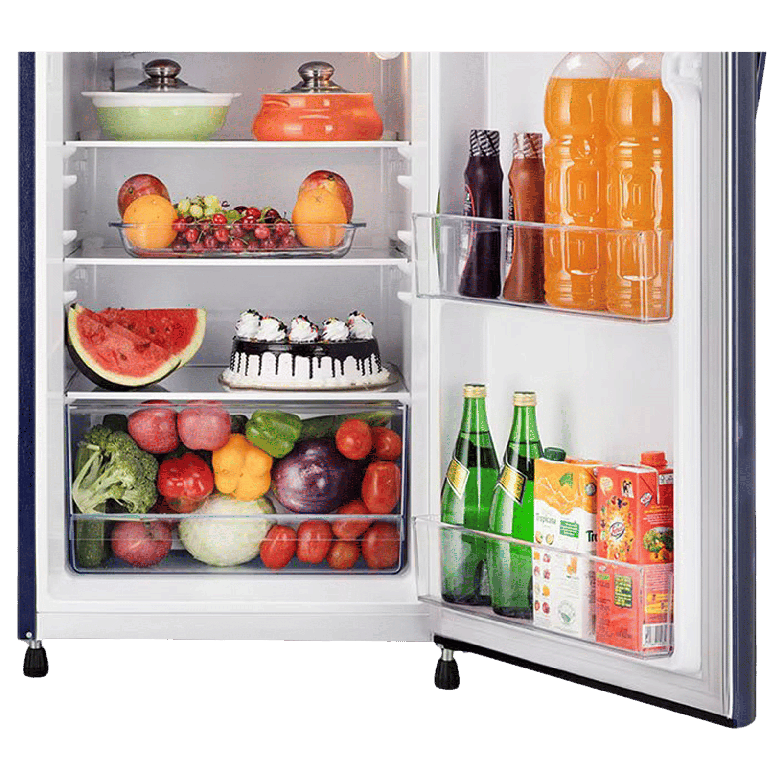 LG 201 Litres 3 Star Direct Cool Single Door Refrigerator with Stabilizer Free Operation (GLB211HBCDABCZEBN, Blue Charm)_15