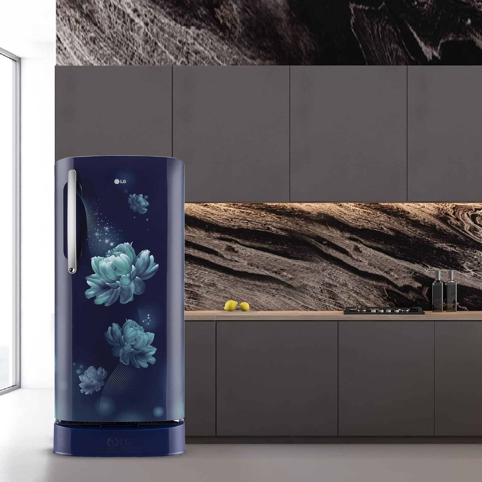 LG 201 Litres 3 Star Direct Cool Single Door Refrigerator with Stabilizer Free Operation (GLB211HBCDABCZEBN, Blue Charm)_20