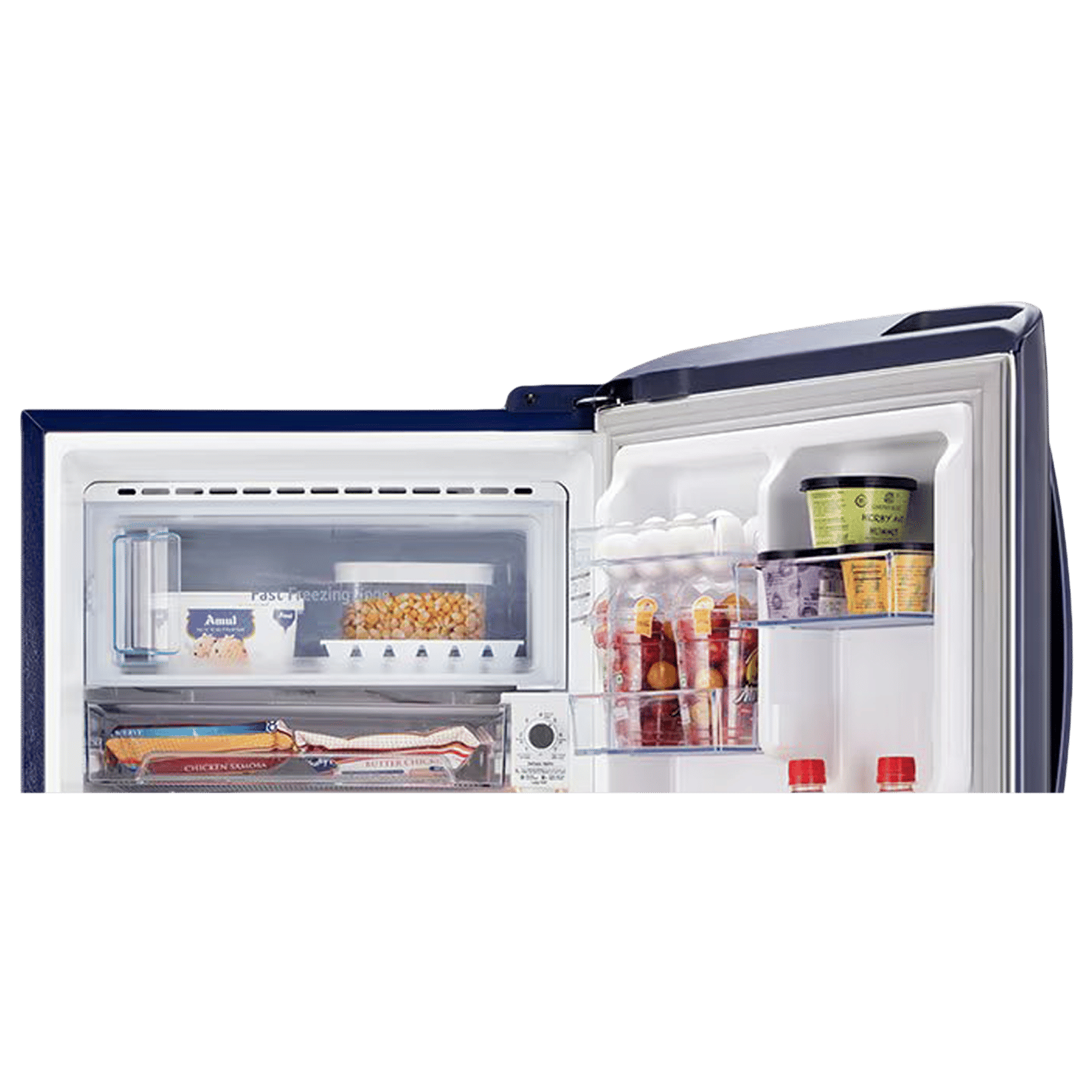 LG 201 Litres 3 Star Direct Cool Single Door Refrigerator with Stabilizer Free Operation (GLB211HBCDABCZEBN, Blue Charm)_8