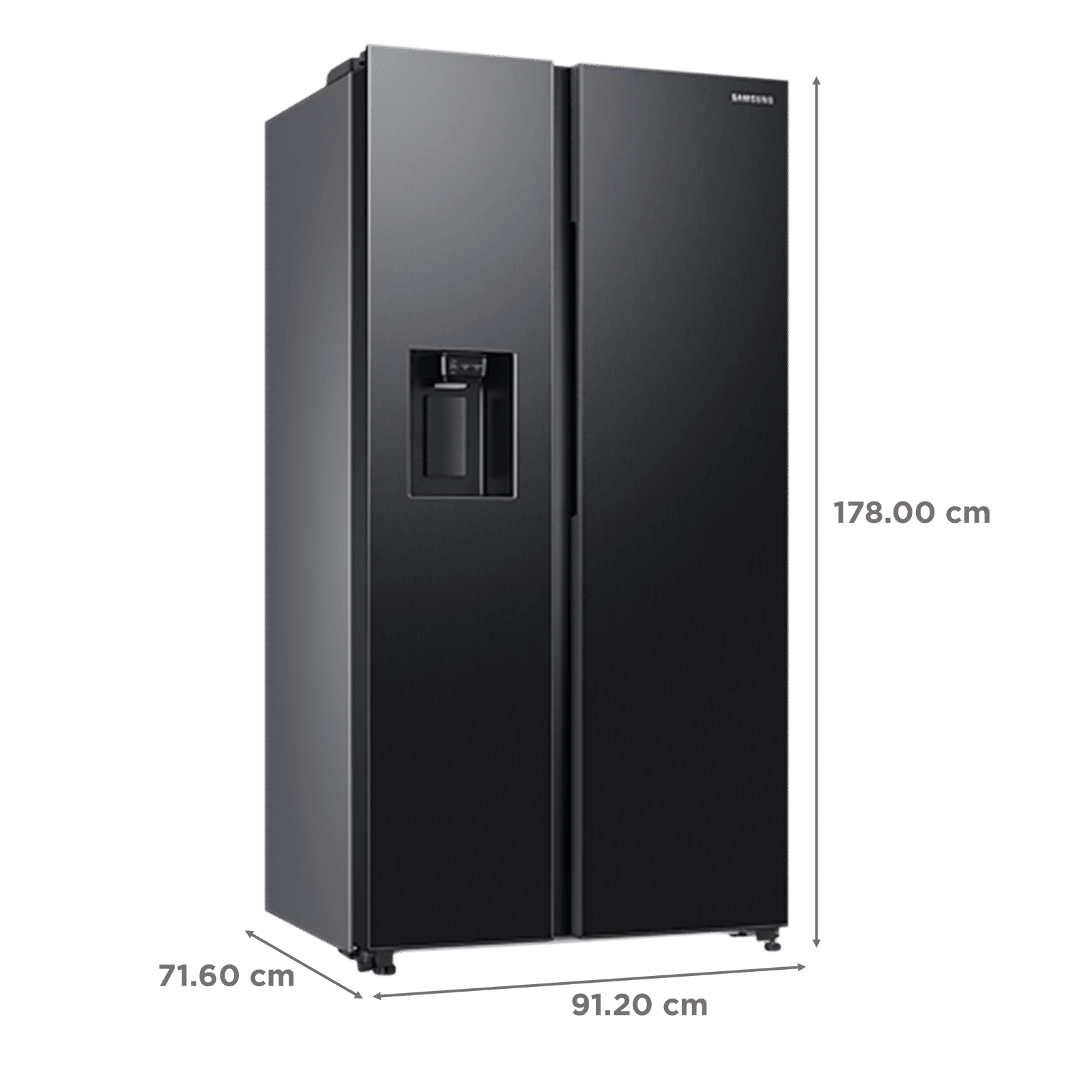 SAMSUNG 633 Litres 3 Star Frost Free Side by Side Door Smart Wi-Fi Enabled Convertible Refrigerator with Twin Cooling Plus (RS78CG8543B1HL, Black Matt) SAMSUNG 633 Litres 3 Star Frost Free Side by Side Door Smart Wi-Fi Enabled Convertible Refrigerator with Twin Cooling Plus (RS78CG8543B1HL, Black Matt)_3