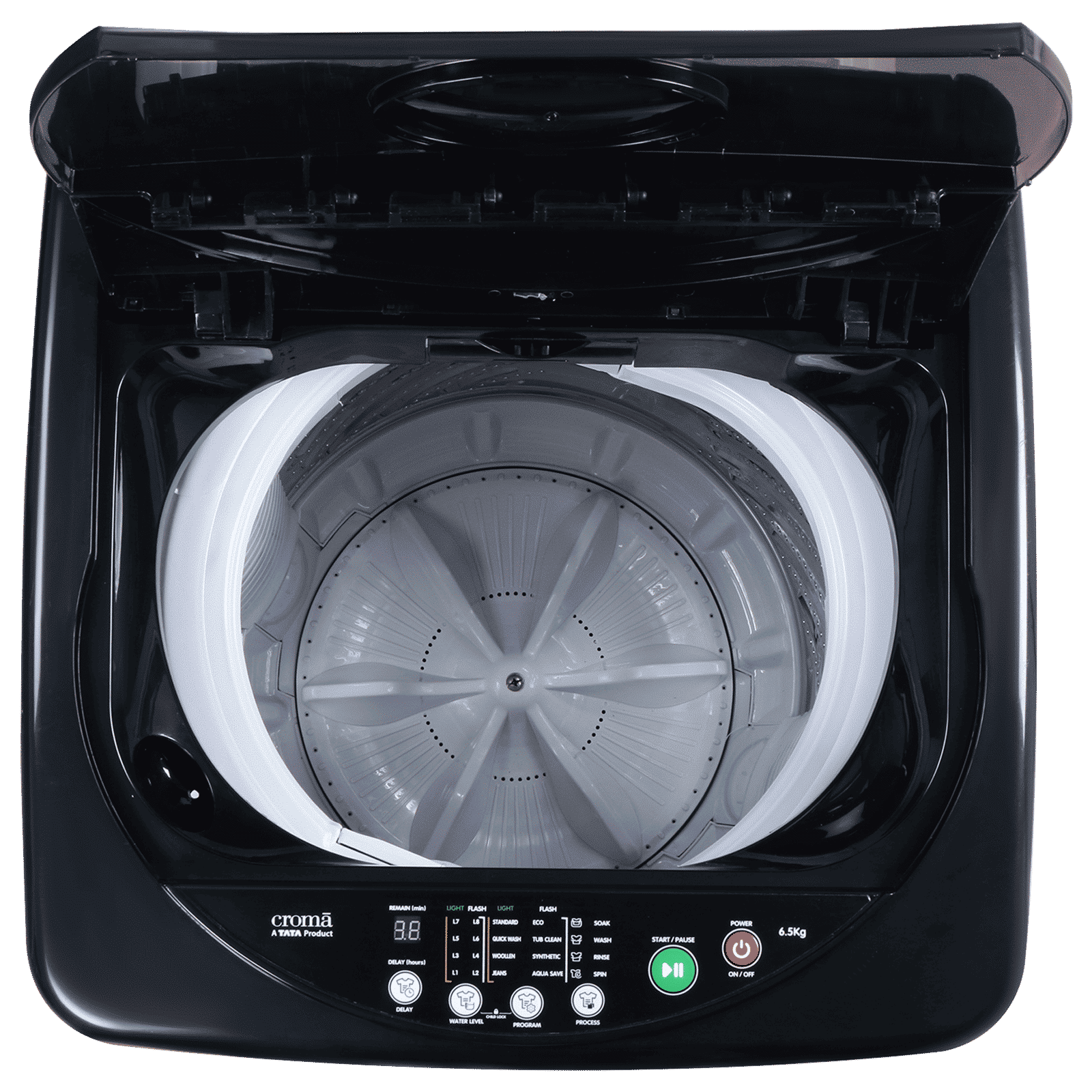 Croma 6.5 kg 5 Star Fully Automatic Top Load Washing Machine (CRLW065FAF264504, Lint Filter, Inox Grey)_14