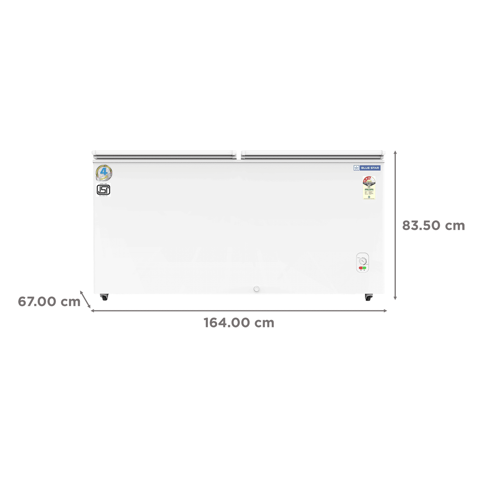 Blue Star 457 Litres 3 Star Double Door Deep Freezer (Stabilizer Free Operation, CF3500MEW, White) Blue Star 457 Litres 3 Star Double Door Deep Freezer (Stabilizer Free Operation, CF3500MEW, White)_2
