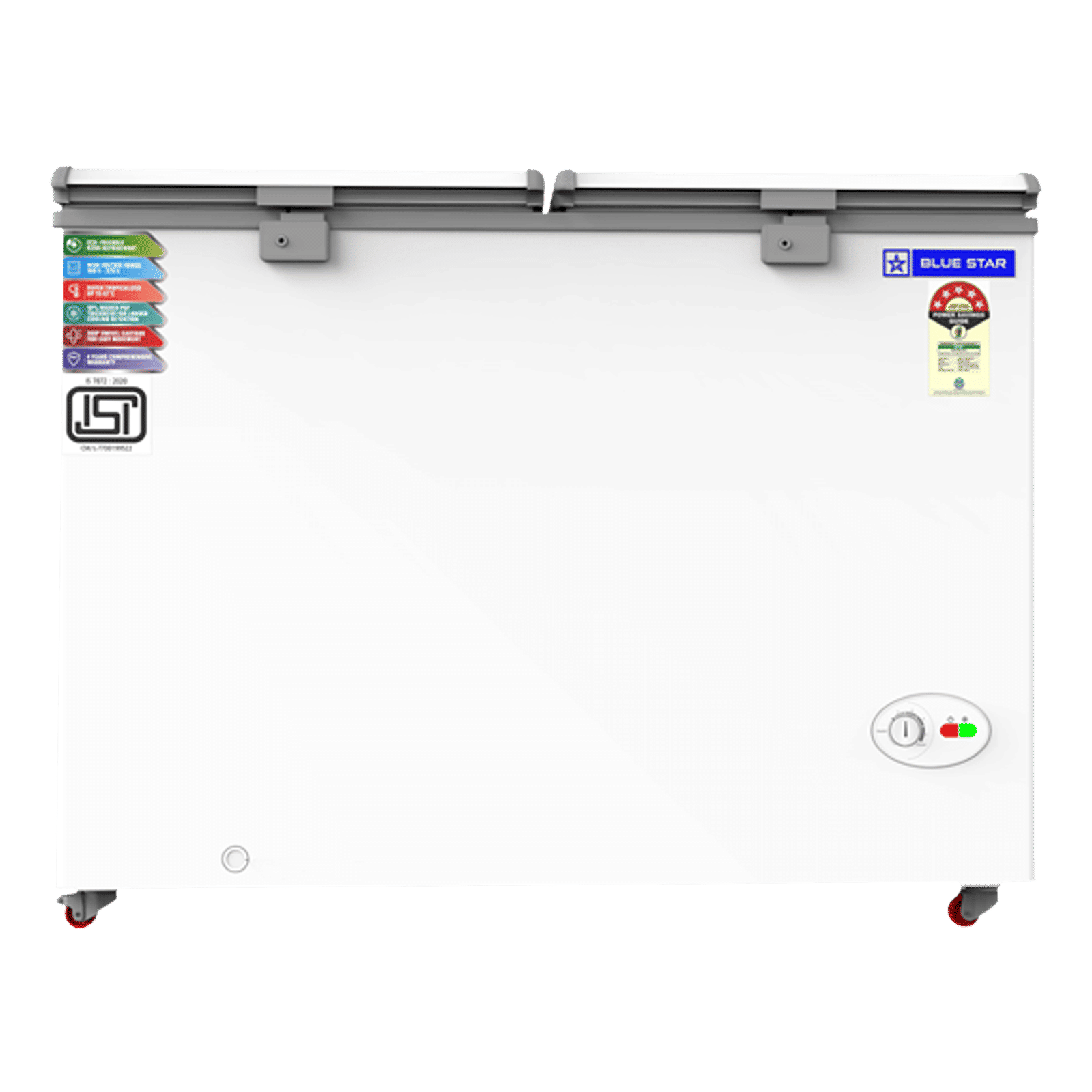 Blue Star 310 Litres 5 Star Double Door Deep Freezer (Stabilizer Free Operation, CF5330NEYW, White) Blue Star 310 Litres 5 Star Double Door Deep Freezer (Stabilizer Free Operation, CF5330NEYW, White)_1