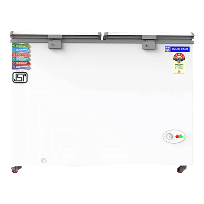 Blue Star 310 Litres 5 Star Double Door Deep Freezer (Stabilizer Free Operation, CF5330NEYW, White)