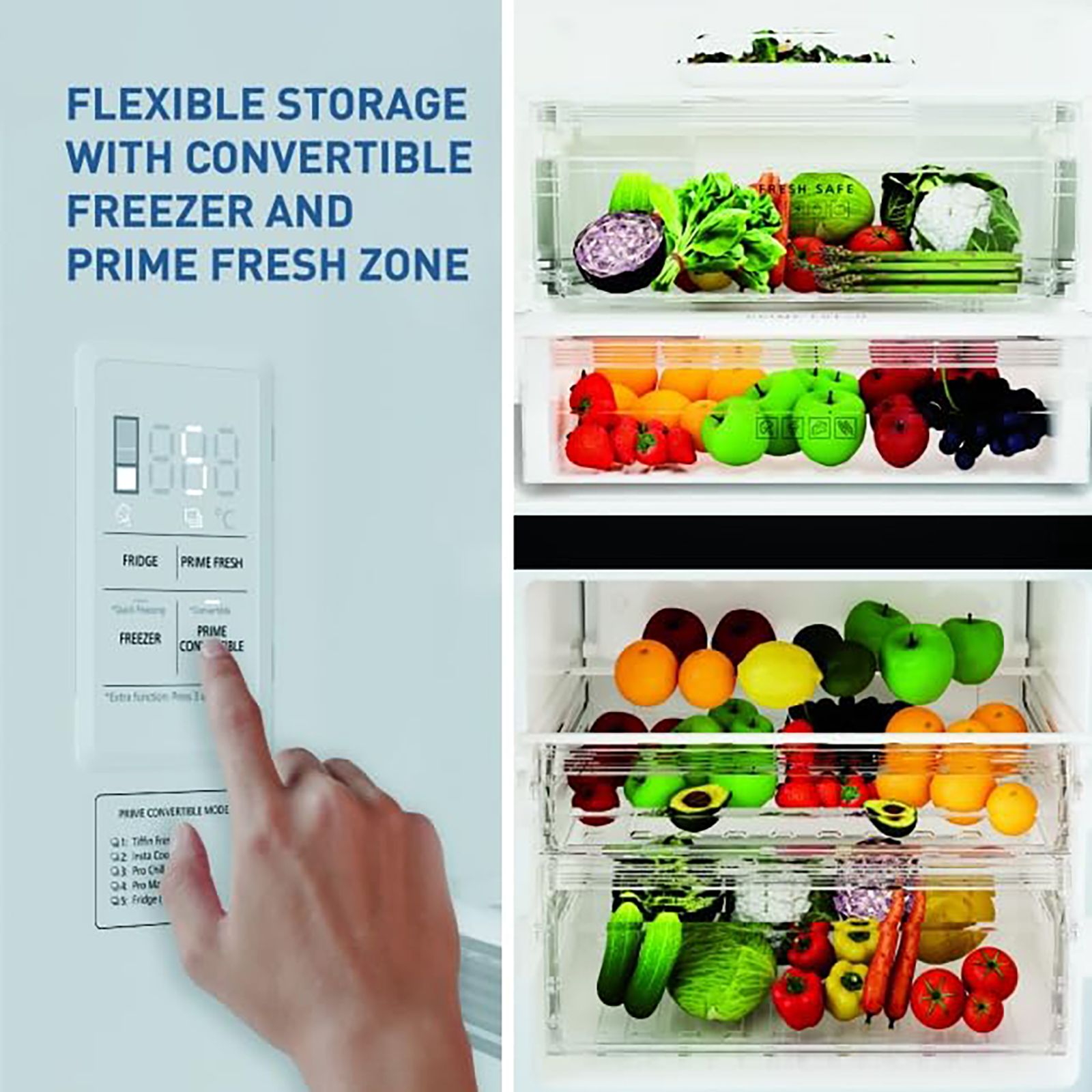 Panasonic 400 Litres 2 Star Frost Free Double Door Bottom Mount Convertible Refrigerator with AG Clean Technology (NR-BK418BQKN, Diamond Black)_10