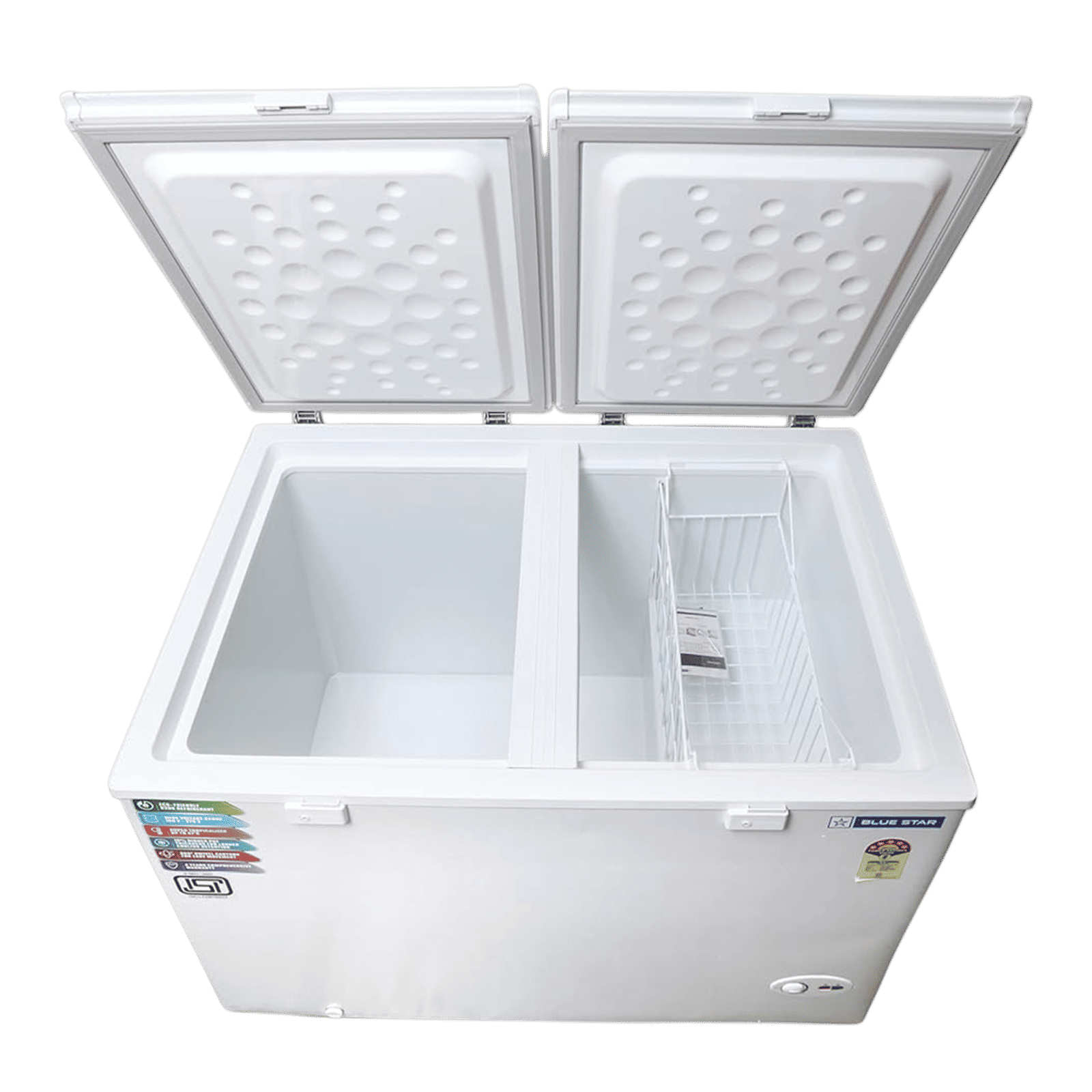 Blue Star 350 Litres 5 Star Double Door Deep Freezer (Stabilizer Free Operation, CF5-396NEYW , White)_8