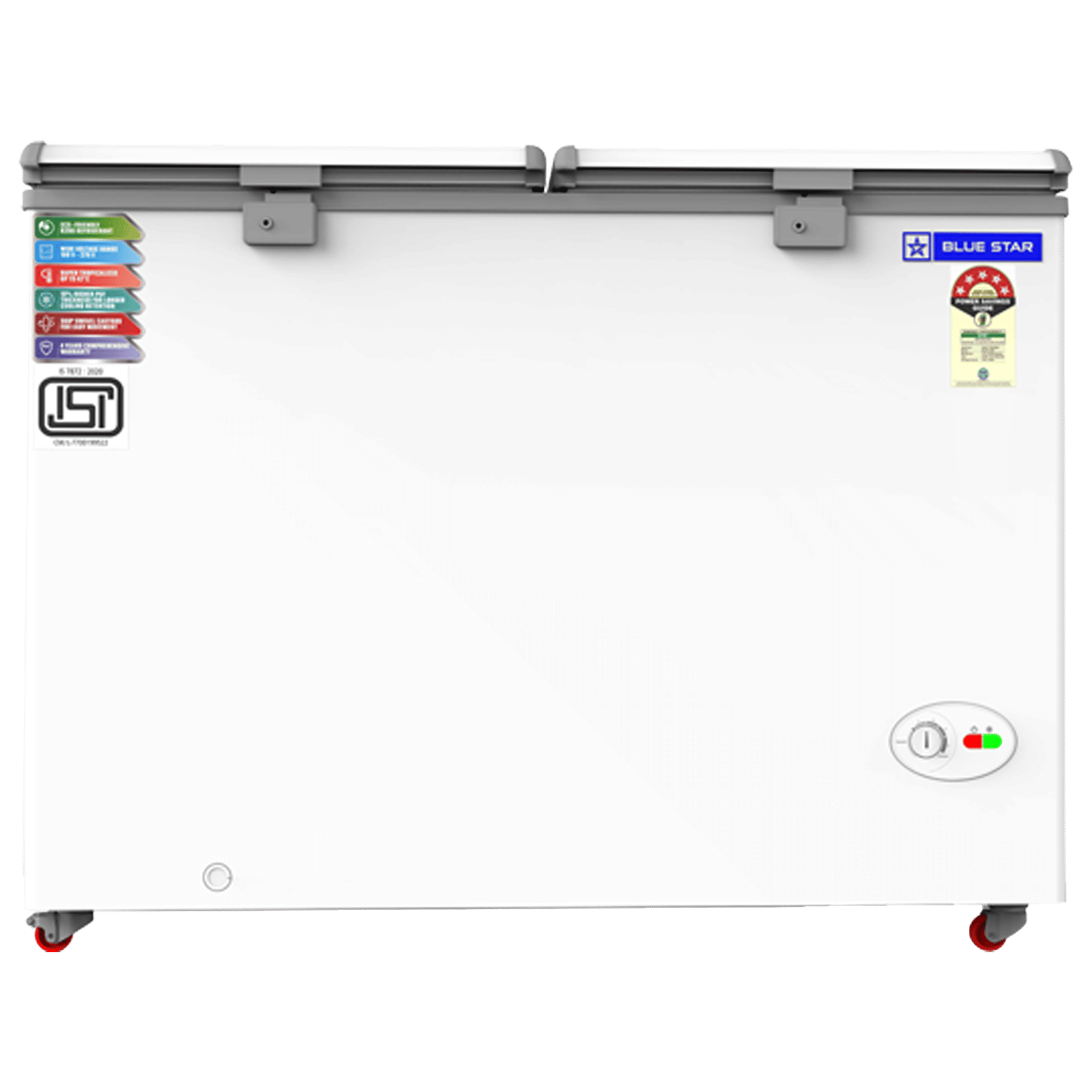 Blue Star 400 Litres 5 Star Double Door Deep Freezer (Stabilizer Free Operation, CF5460NEYW, White) Blue Star 400 Litres 5 Star Double Door Deep Freezer (Stabilizer Free Operation, CF5460NEYW, White)_1