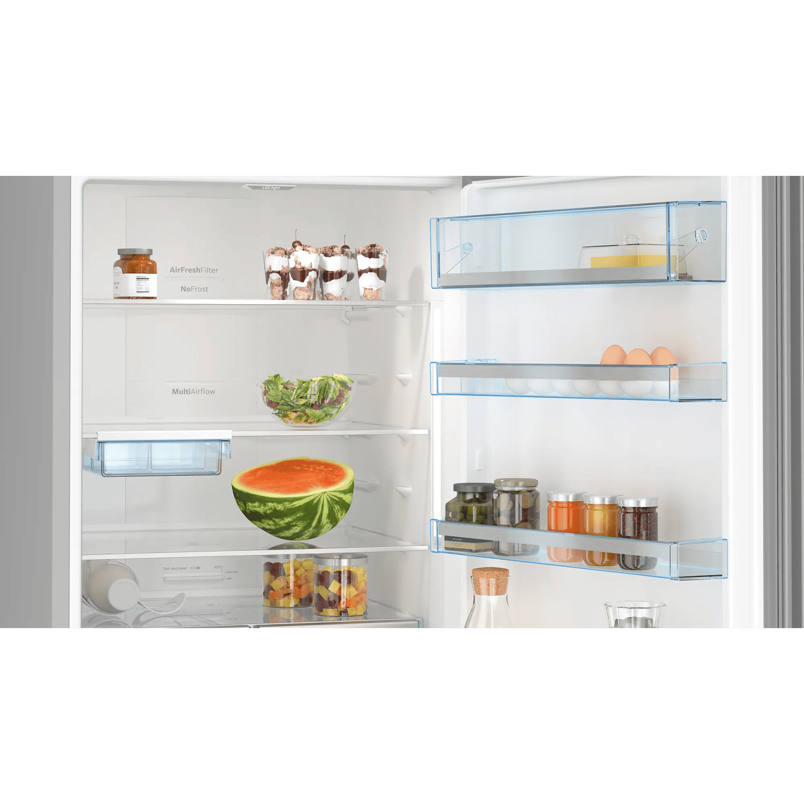 BOSCH Series 6 508 Litres 2 Star Frost Free Double Door Bottom Mount Refrigerator with Stabilizer Free Operation (KGN56LB42I, Black)_8