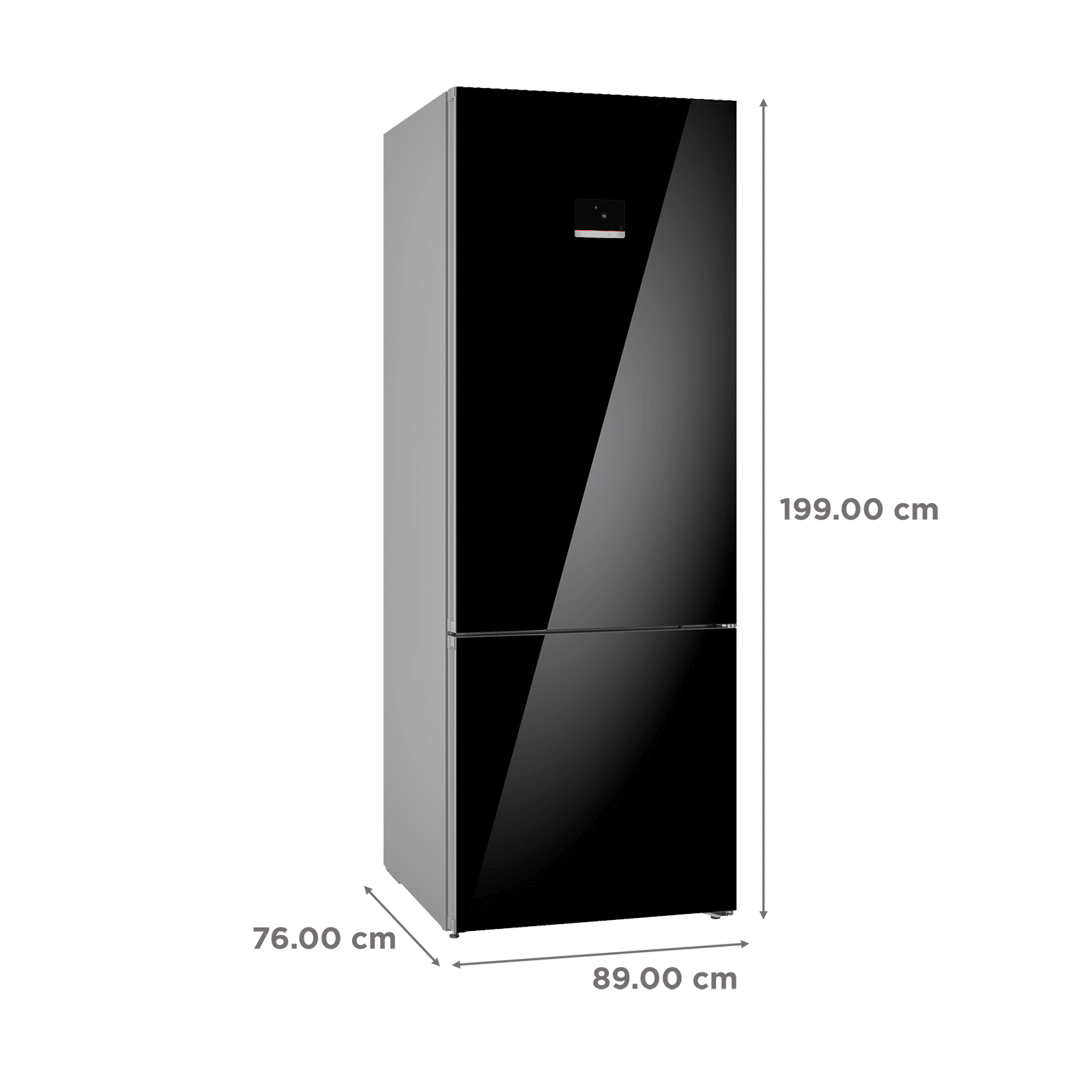 BOSCH Series 6 508 Litres 2 Star Frost Free Double Door Bottom Mount Refrigerator with Stabilizer Free Operation (KGN56LB42I, Black)_3
