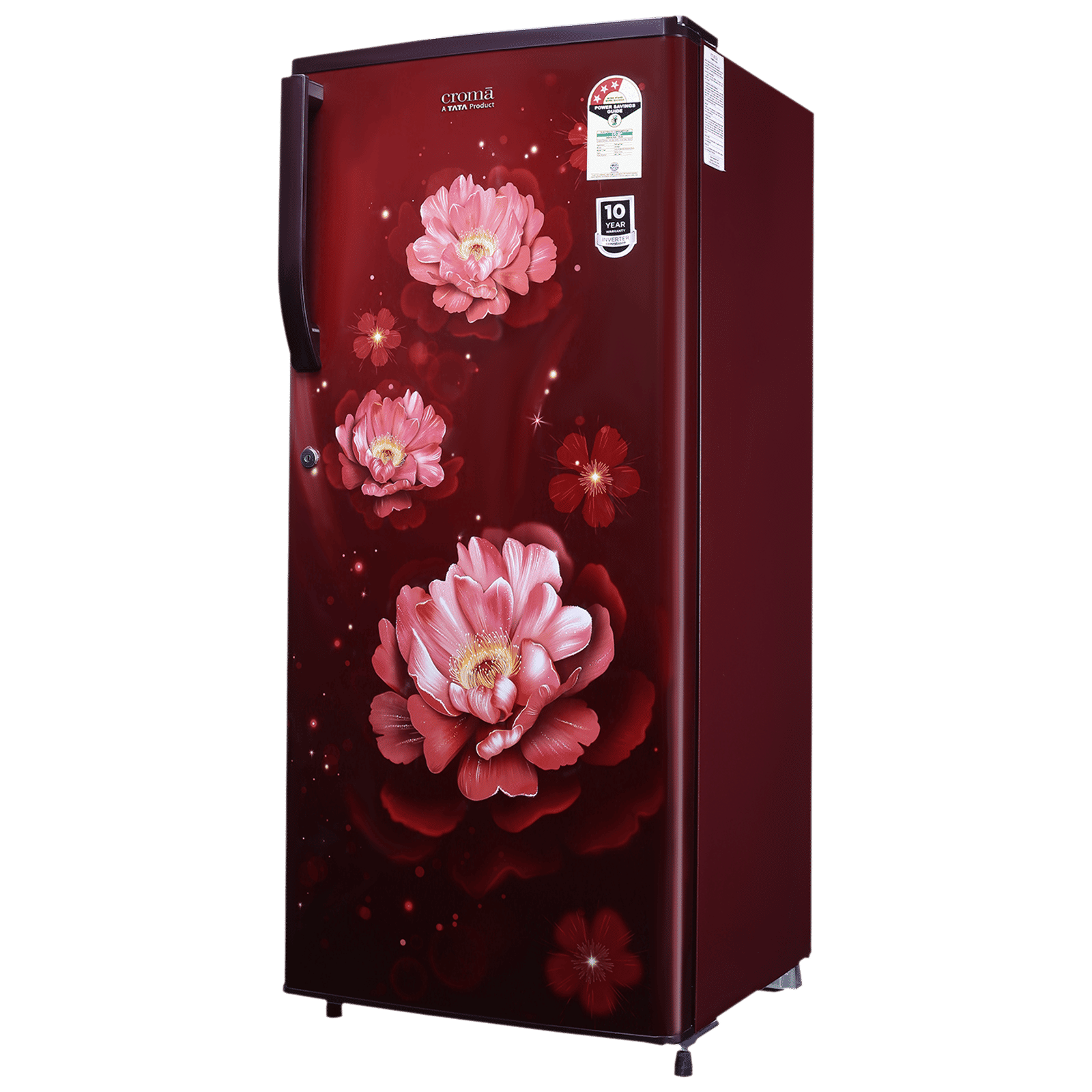 Croma 205 Litres 3 Star Direct Cool Single Door Refrigerator with Anti-Fungal Door Gasket (CRLR206DID250503, Bloom Wine Red) Croma 205 Litres 3 Star Direct Cool Single Door Refrigerator with Anti-Fungal Door Gasket (CRLR206DID250503, Bloom Wine Red)_16