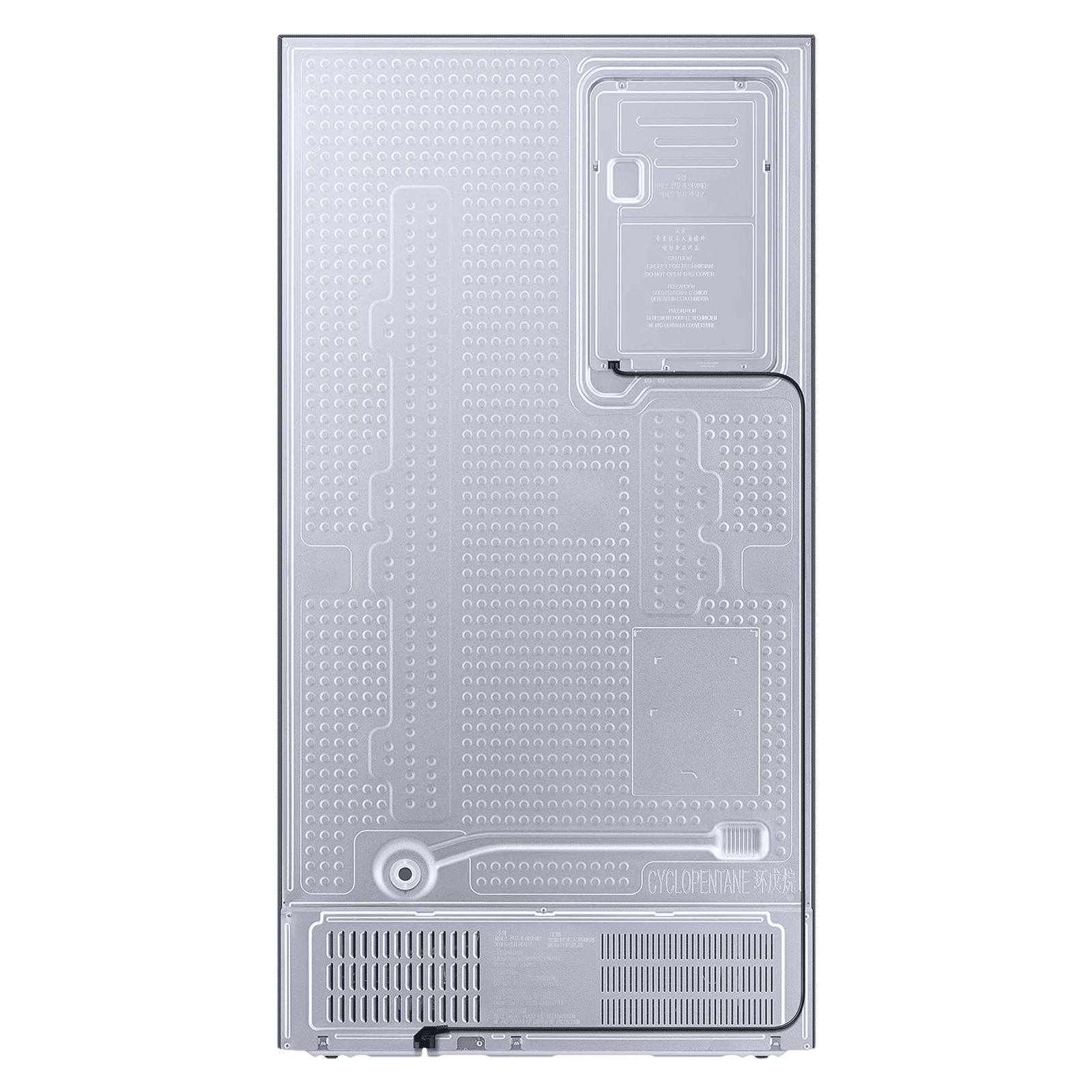 SAMSUNG 615 Litres 3 Star Frost Free Side by Side Convertible Refrigerator with Water Dispenser (RS7HCG8543SLHL, Silver)_8