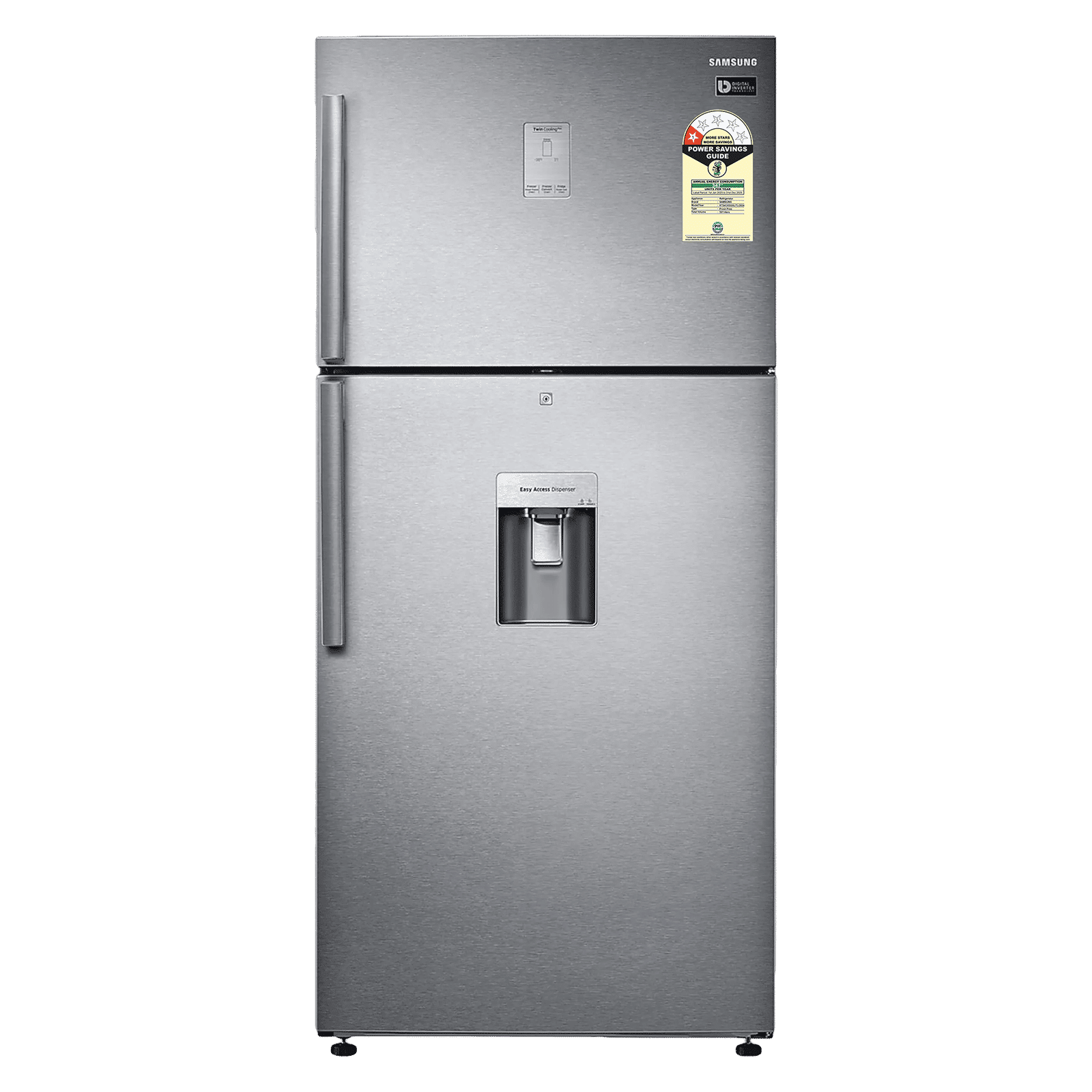 SAMSUNG 501 Litres 1 Star Frost Free Double Door Convertible Refrigerator with Twin Cooling Plus Technology (RT54C655SSL, Real Stainless) SAMSUNG 501 Litres 1 Star Frost Free Double Door Convertible Refrigerator with Twin Cooling Plus Technology (RT54C655SSL, Real Stainless)_1