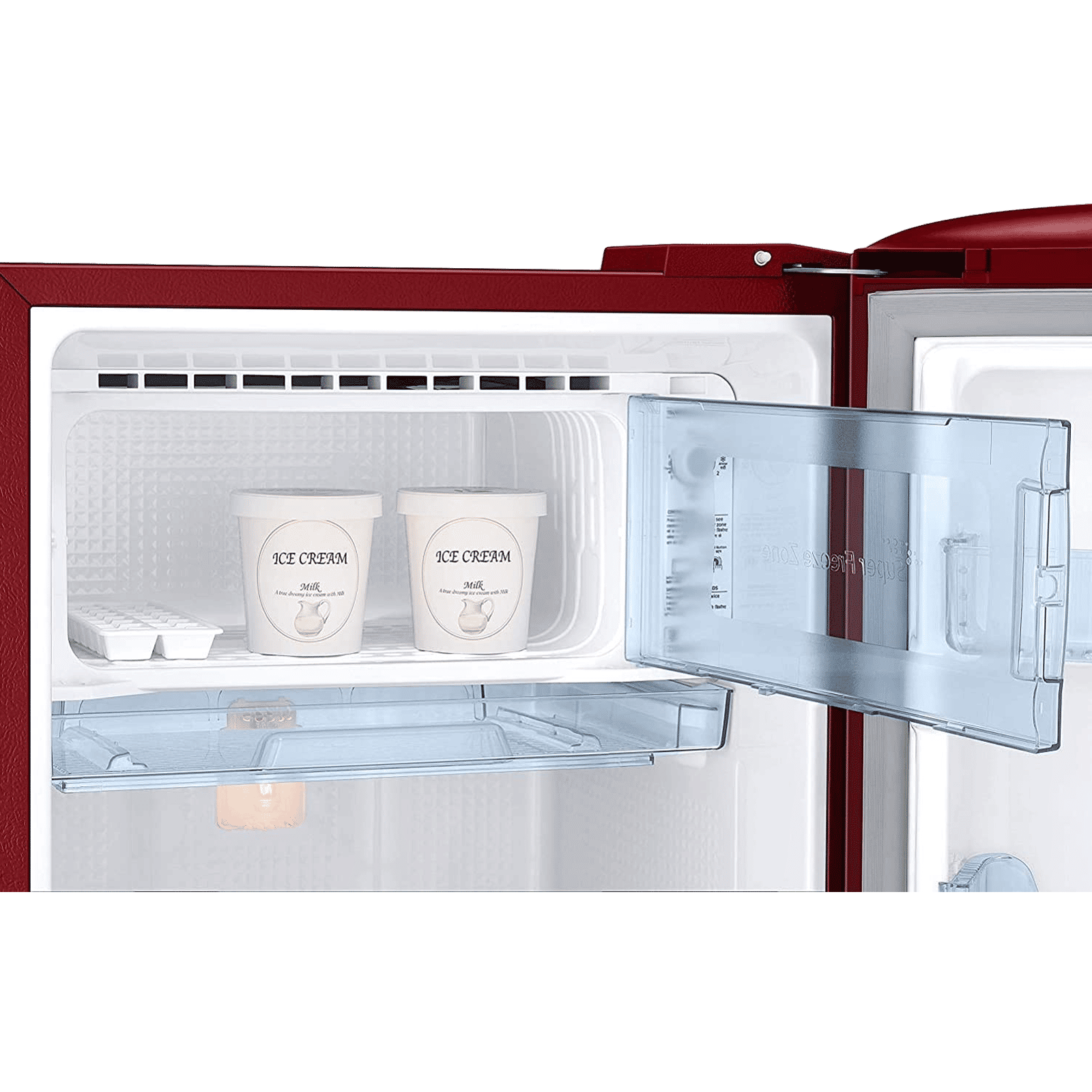 SAMSUNG 183 Litres 2 Star Direct Cool Single Door Refrigerator with Antibacterial Gasket (RR20C20C26R, Mystic Overlay Red)_3