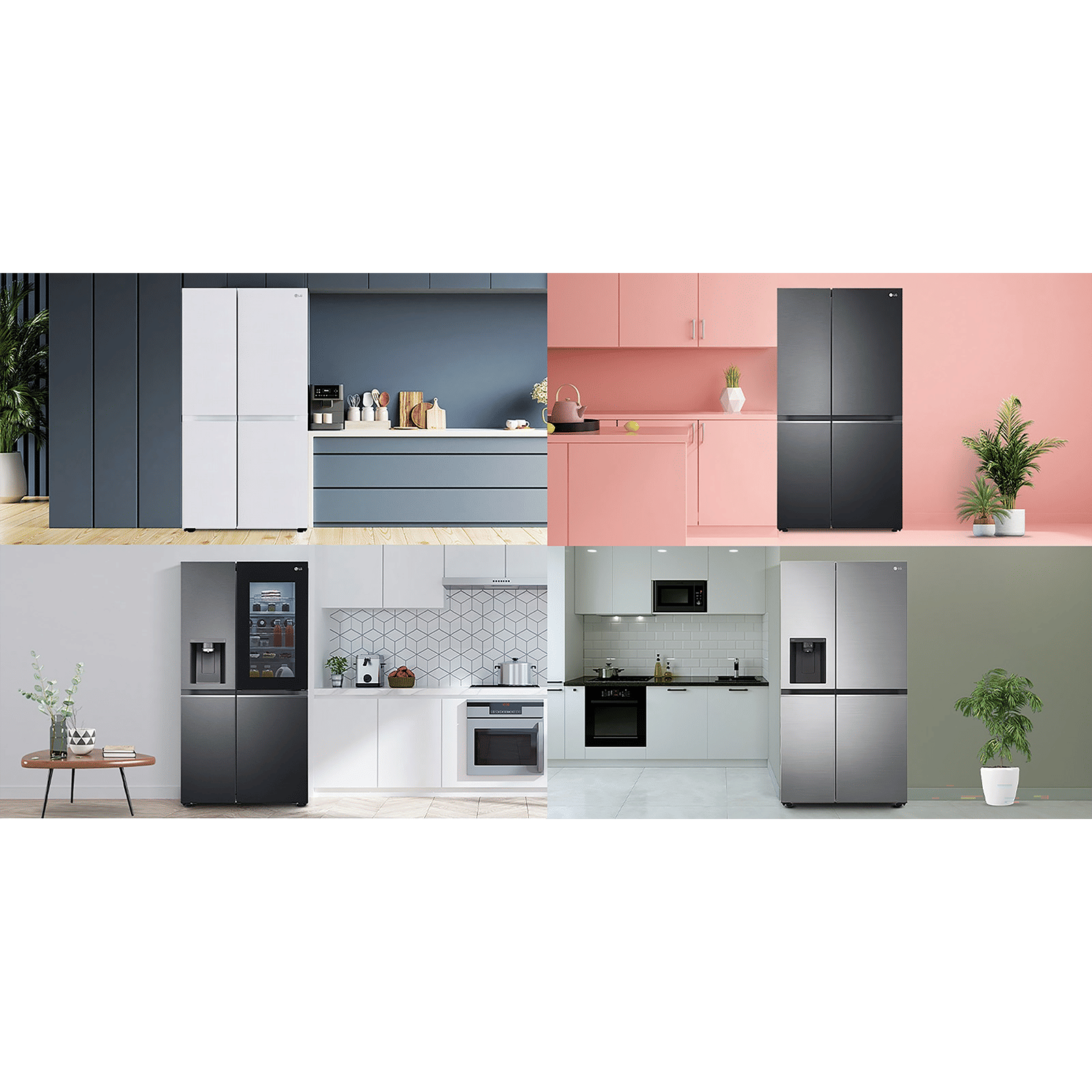 LG 650 Litres 3 Star Frost Free Side by Side Convertible Refrigerator with Smart Inverter Compressor (GLB257DLW3, Linen White) LG 650 Litres 3 Star Frost Free Side by Side Convertible Refrigerator with Smart Inverter Compressor (GLB257DLW3, Linen White)_10