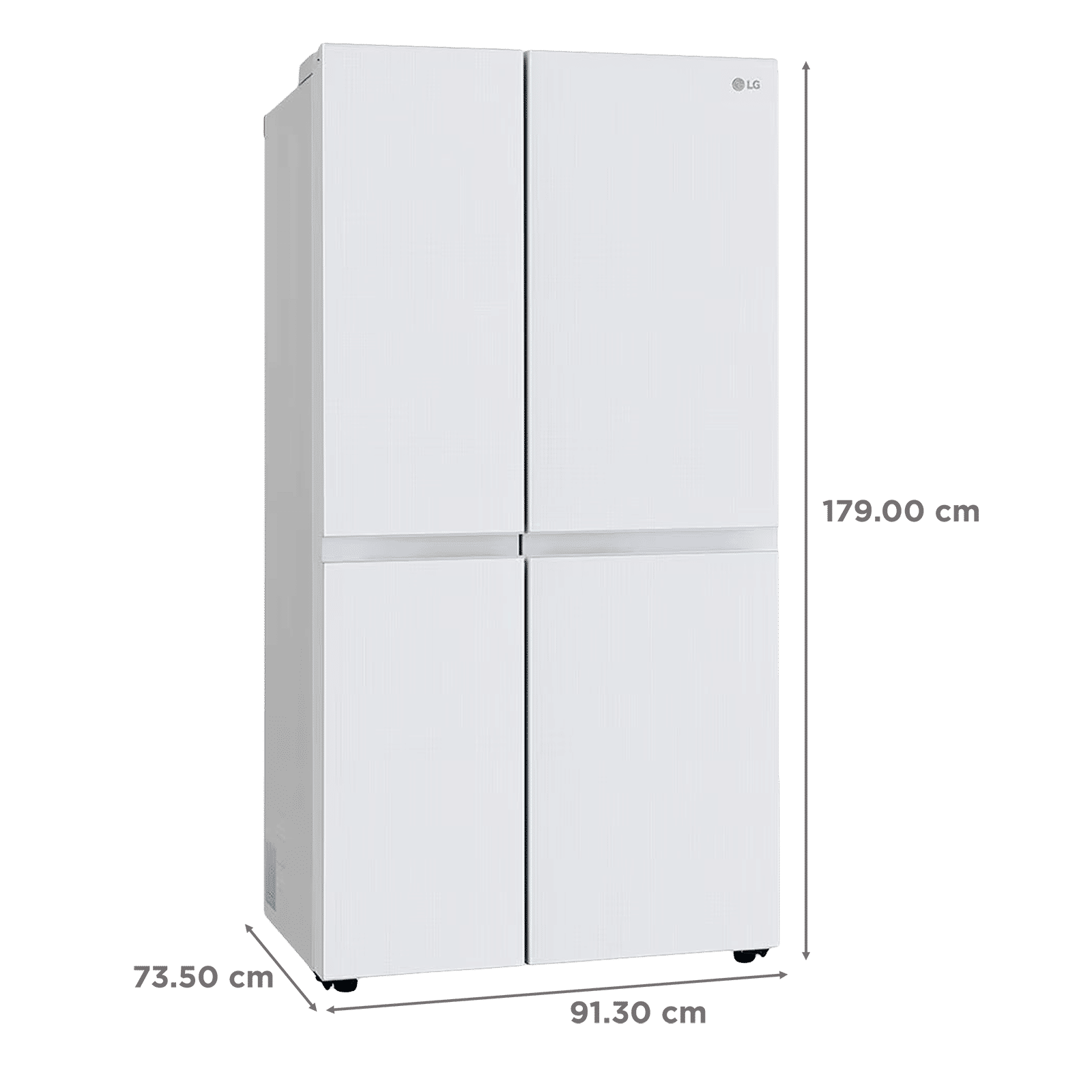 LG 650 Litres 3 Star Frost Free Side by Side Convertible Refrigerator with Smart Inverter Compressor (GLB257DLW3, Linen White) LG 650 Litres 3 Star Frost Free Side by Side Convertible Refrigerator with Smart Inverter Compressor (GLB257DLW3, Linen White)_3