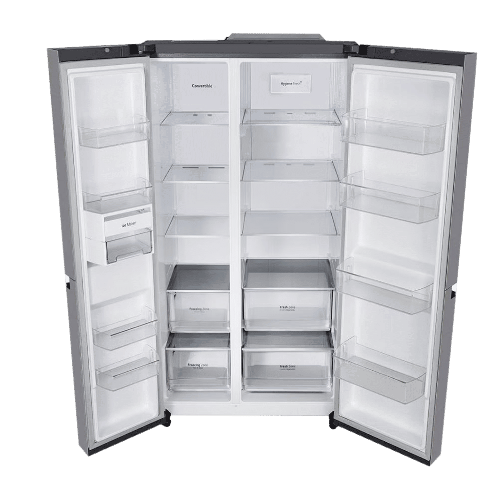 LG 650 Litres 3 Star Frost Free Side by Side Refrigerator with Door Cooling Plus Technology (GLB257EPZ3, Shiny Steel)_13