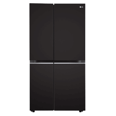 LG 650 Litres 3 Star Frost Free Side by Side Refrigerator with Multi Air Flow (GLB257HWB3, Western Black)