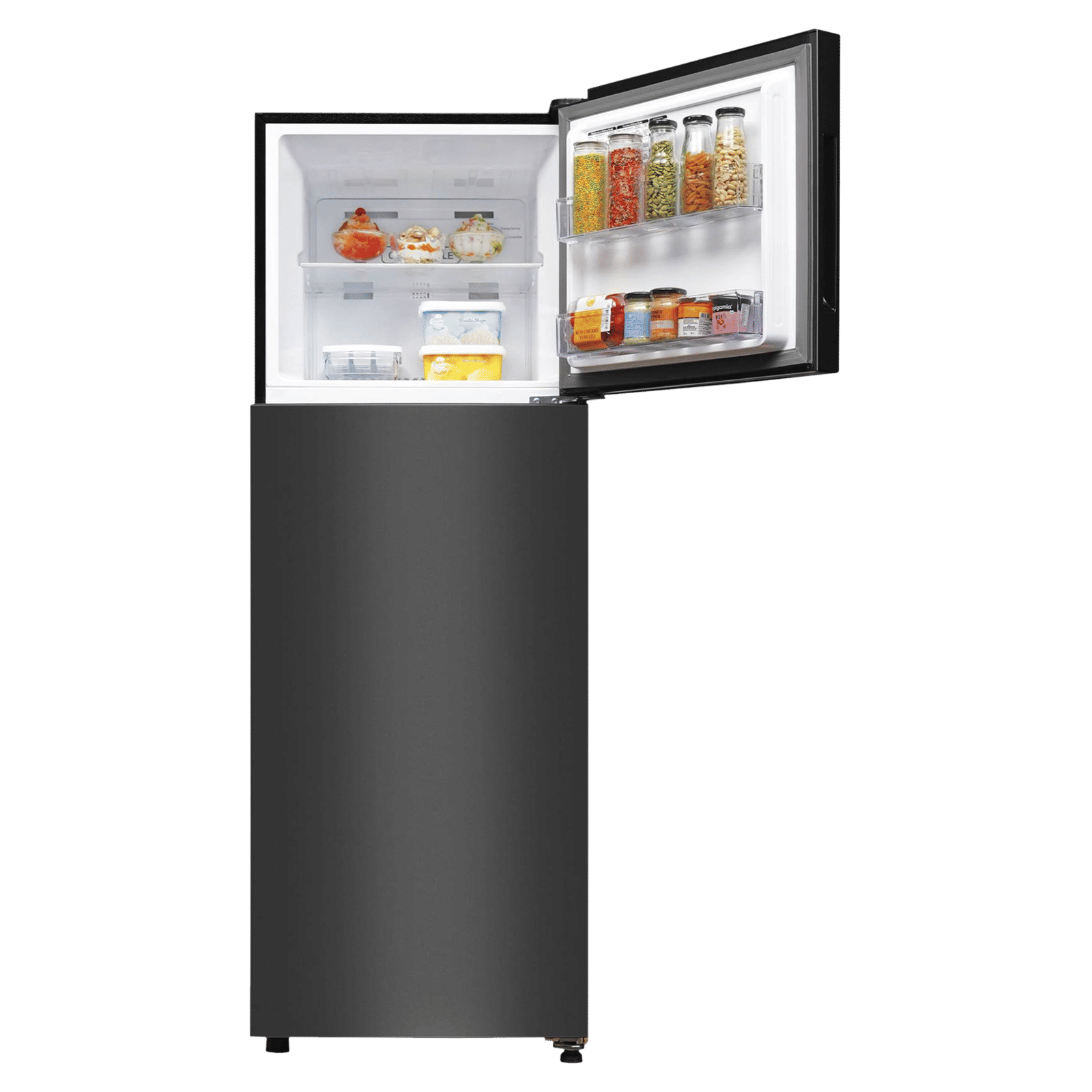 Haier 240 Litres 3 Star Frost Free Double Door Refrigerator with Twin Inverter Technology (HEF253GBP, Black)_10